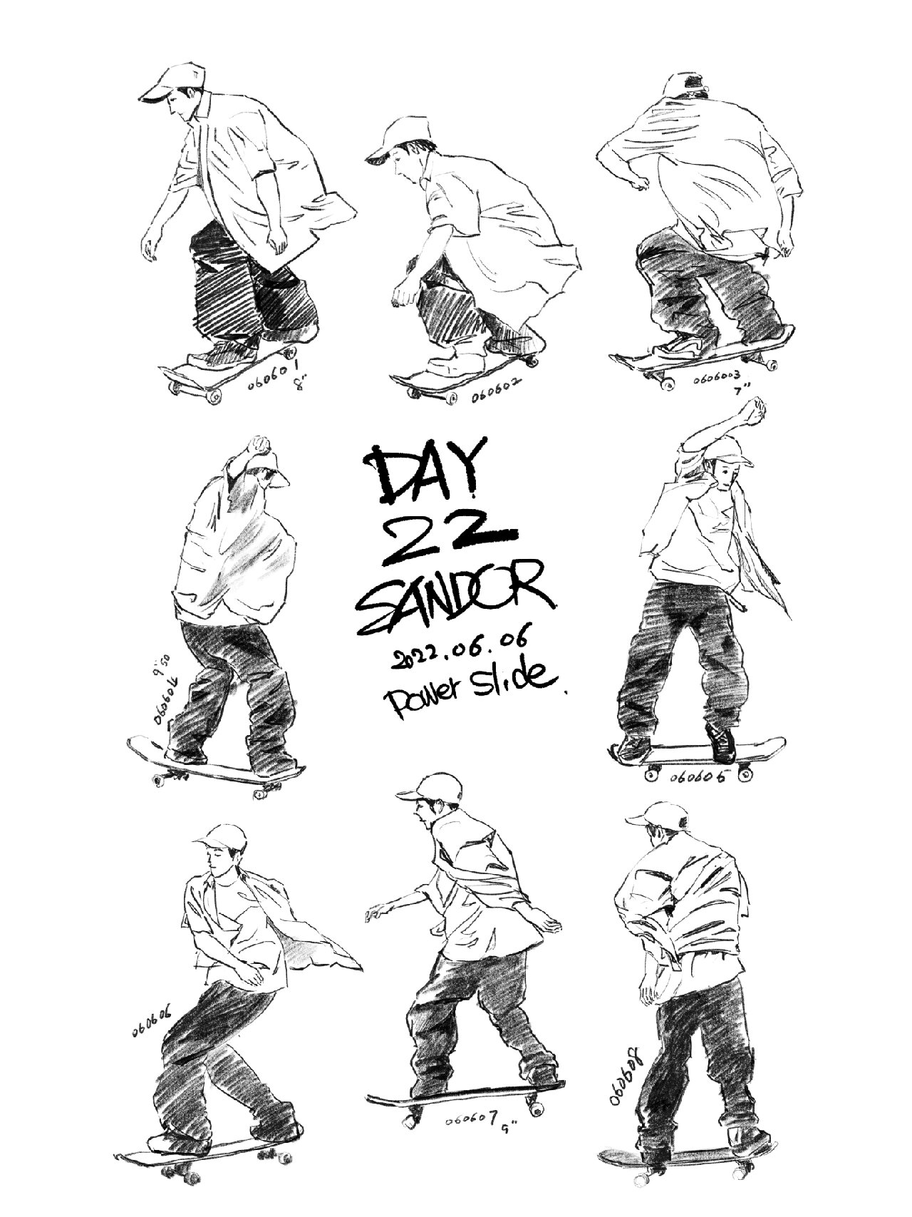 day22八个动作连续速写打卡