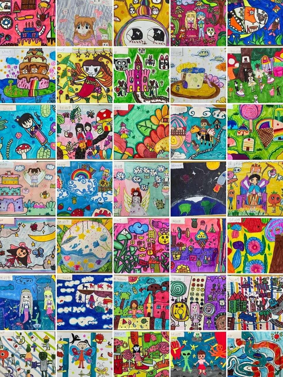 三年级美术下册 多彩的梦    多彩的梦 引导孩子想象,用夸张手法表现