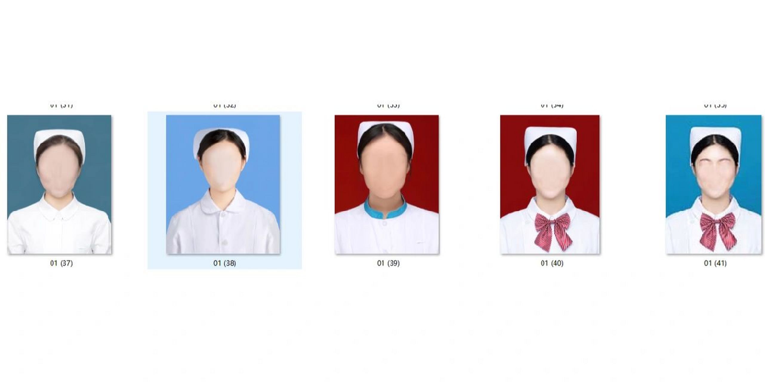 ps证件照换底色换服装医生护士白大褂精修 ps证件照换底色换服装医生