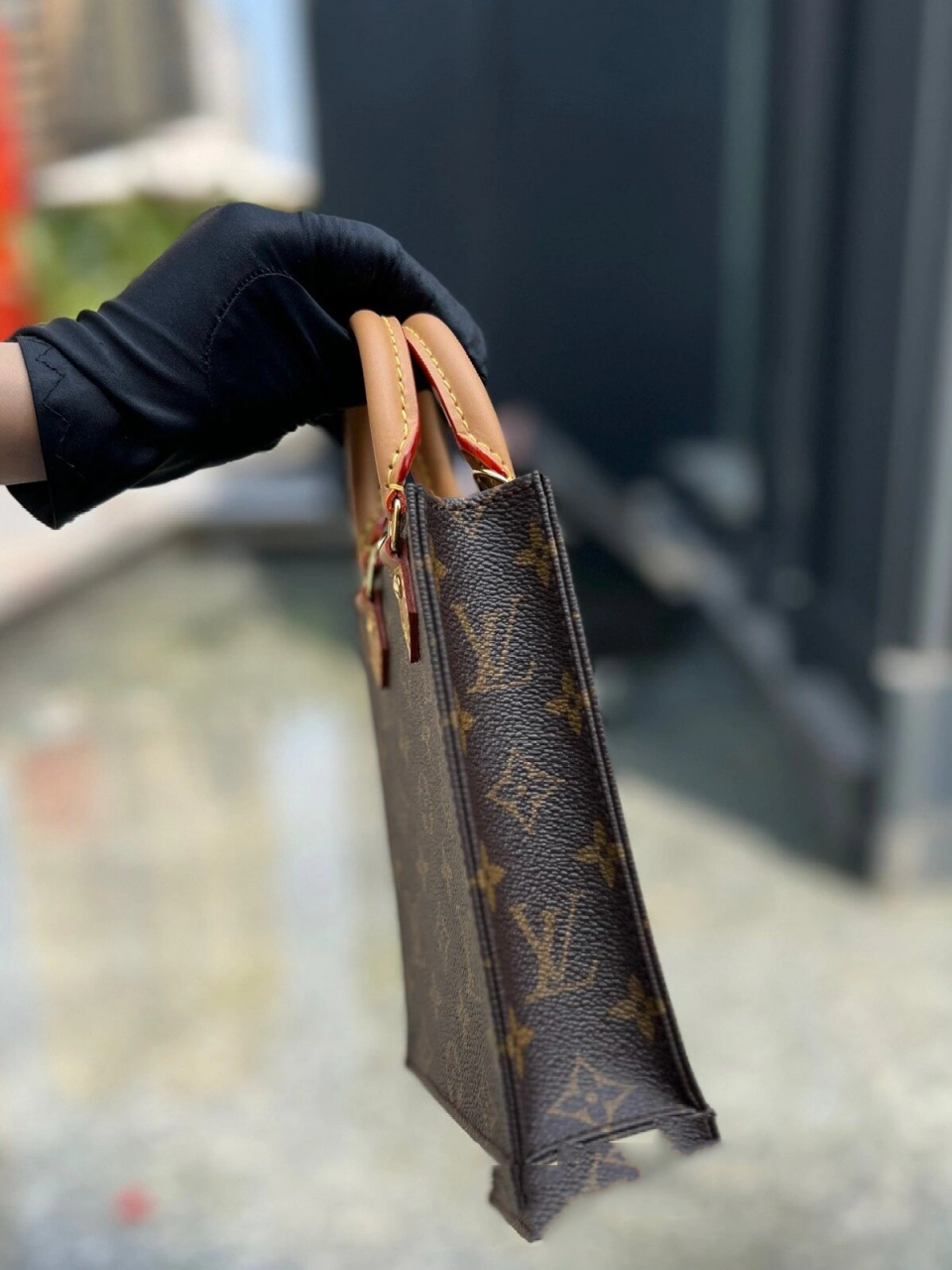 lv 琴谱包906400 lv经典老花mini琴谱包 手提单肩斜挎包,尺寸:14*17