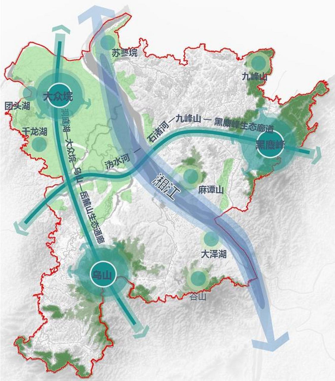 园区布局,生态格局,交通运输(高铁,高速等)十四五规划长沙 (1)城市