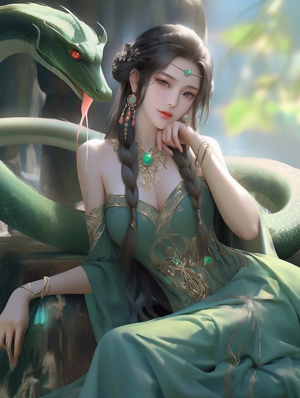 壁纸 | 青蛇白蛇~ 礼貌拿图