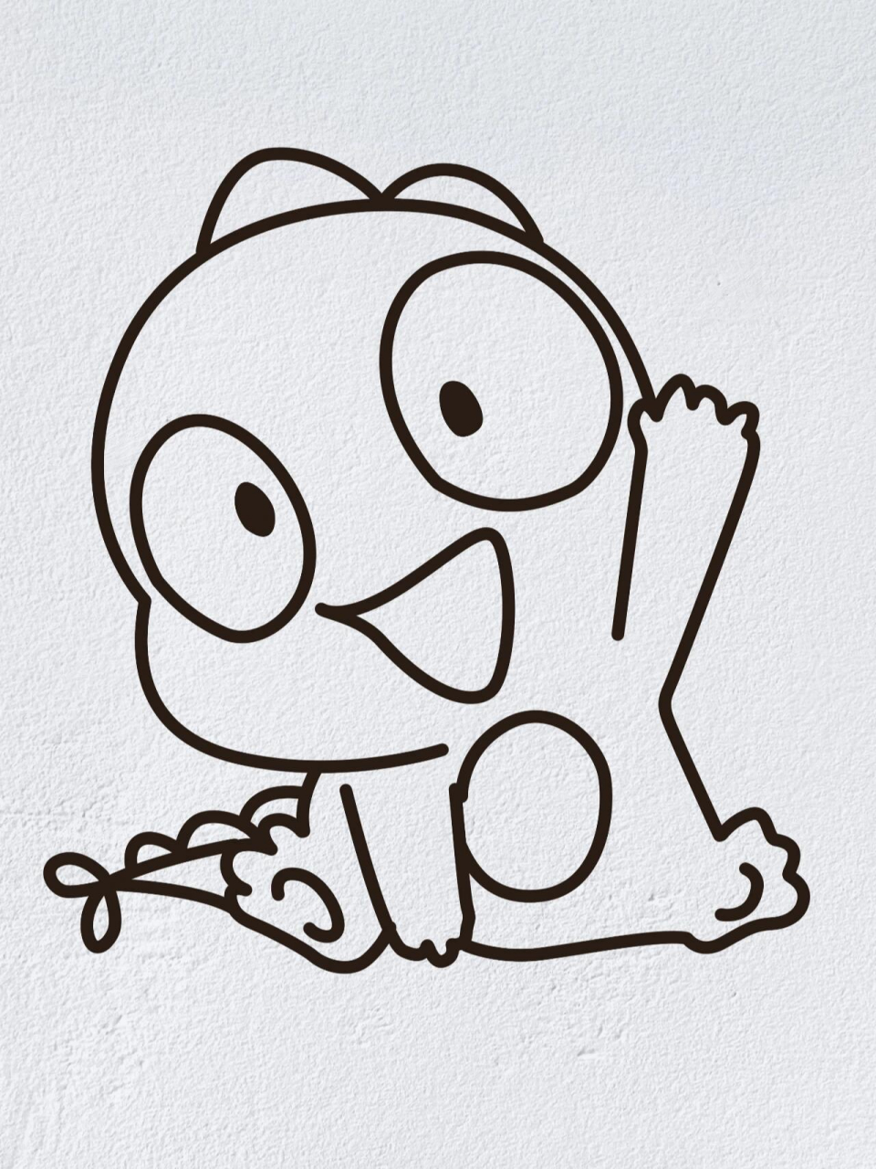 动物简笔画之可爱的恐龙(内附过程图)