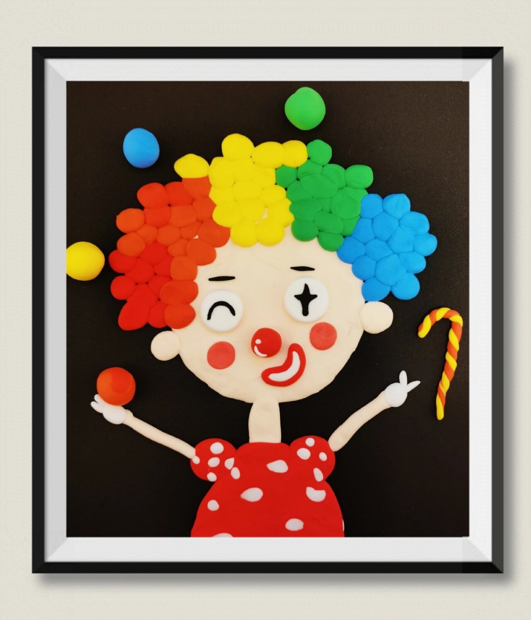 【粘土贴画合集1】粘土手工,儿童创意画 小果粘土,持续更新超轻粘土