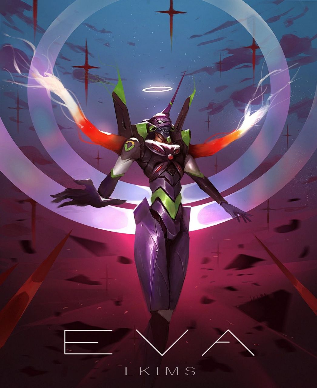 eva初号机十三号机,新世纪福音战士 新世纪福音战士同人绘画