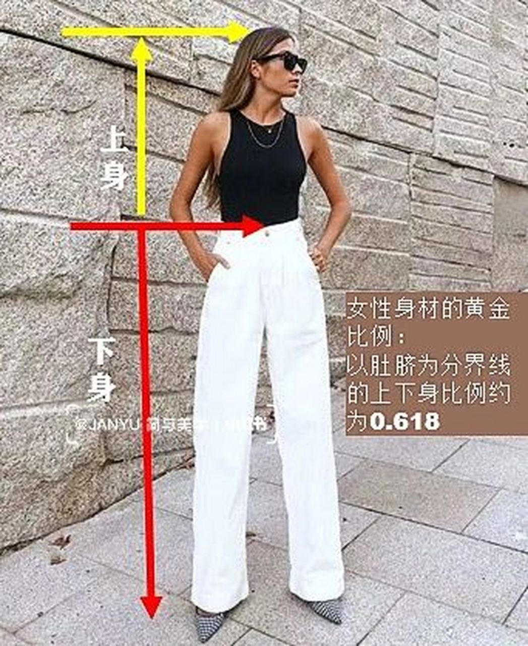 自测身材的黄金比例,选择高跟鞋90高度 身材黄金比例(黄金分割)就是