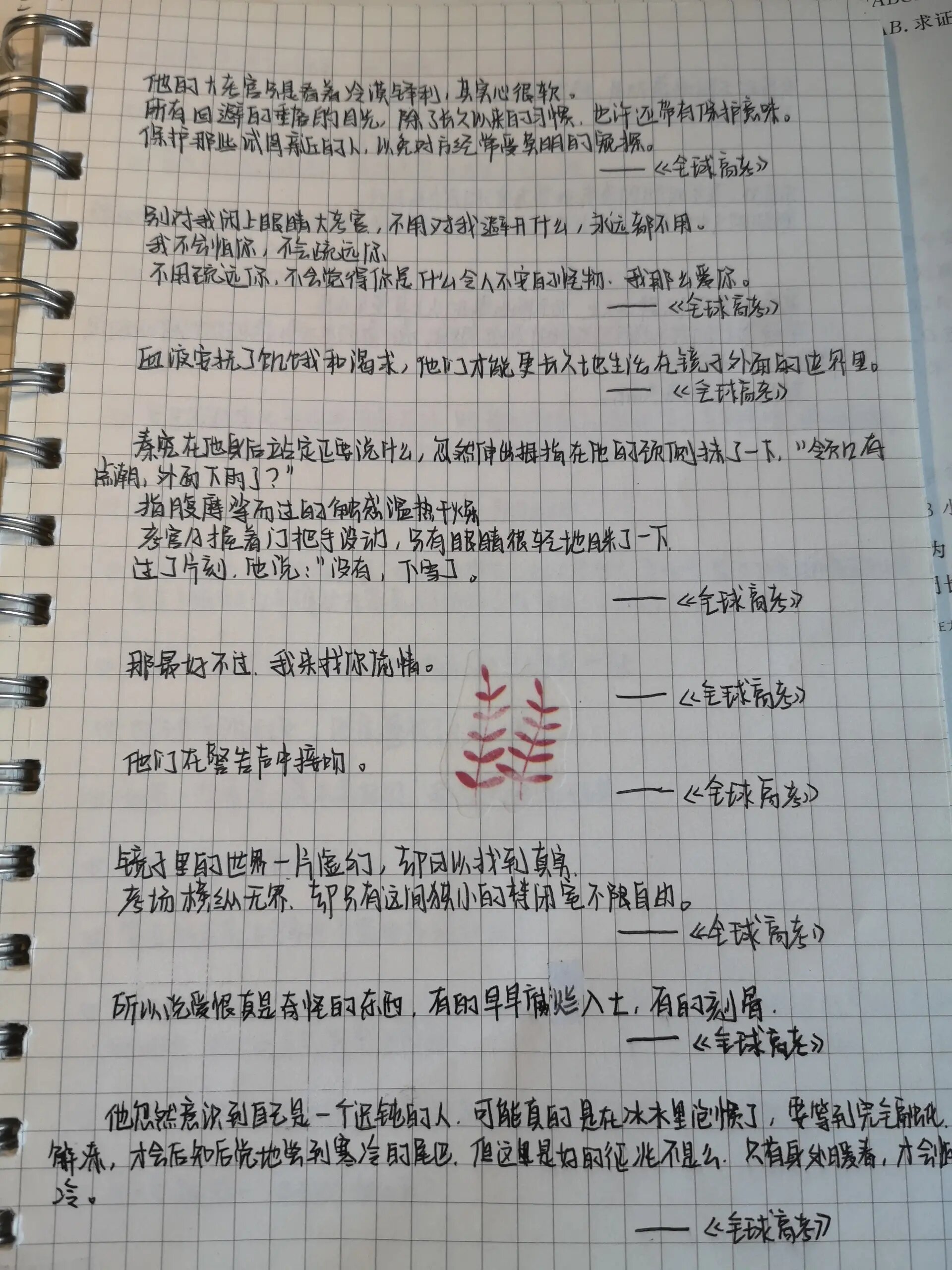 《全球高考》语录