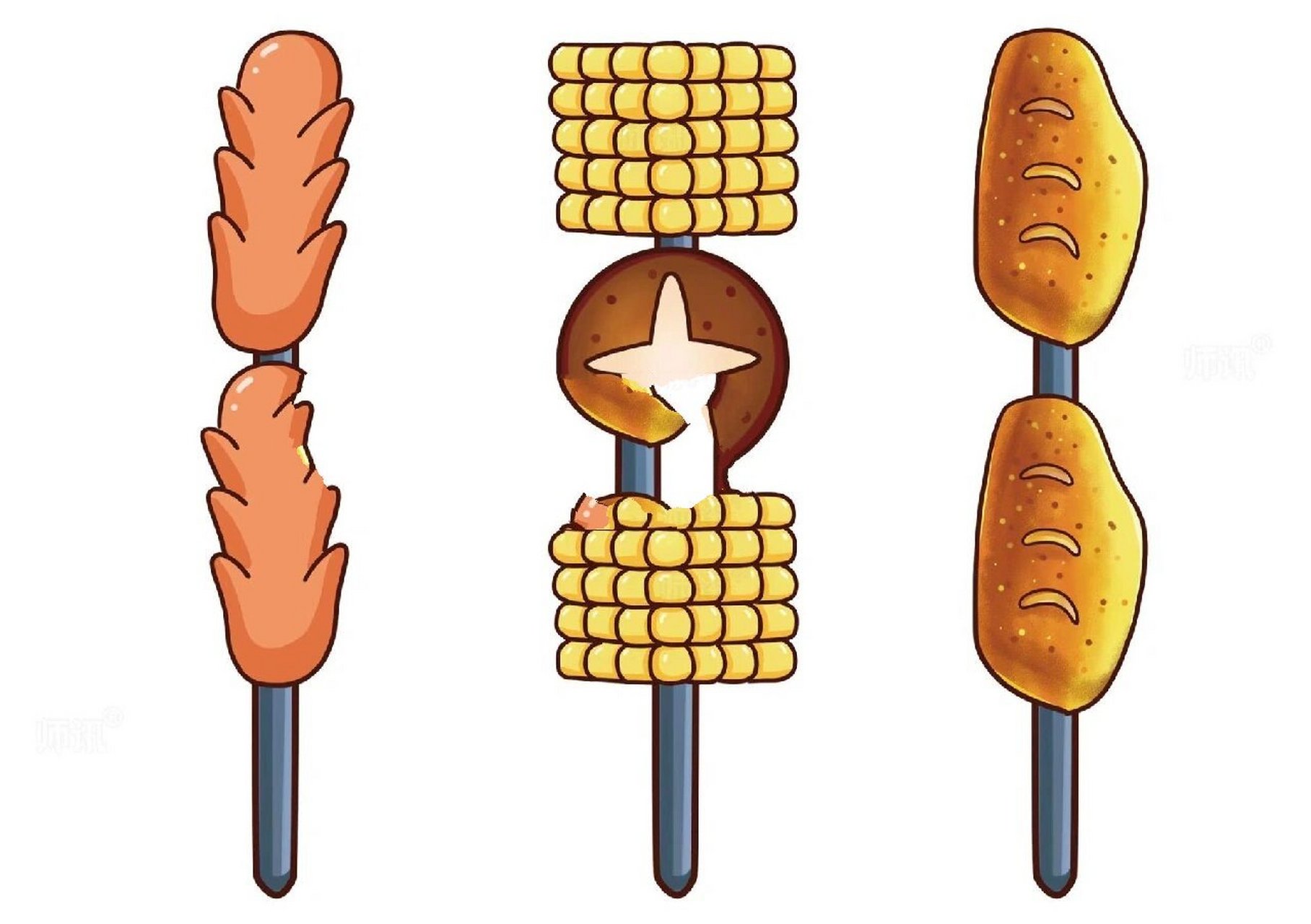 幼儿园自制玩教具|角色区《一起来烧烤》 适合中大班