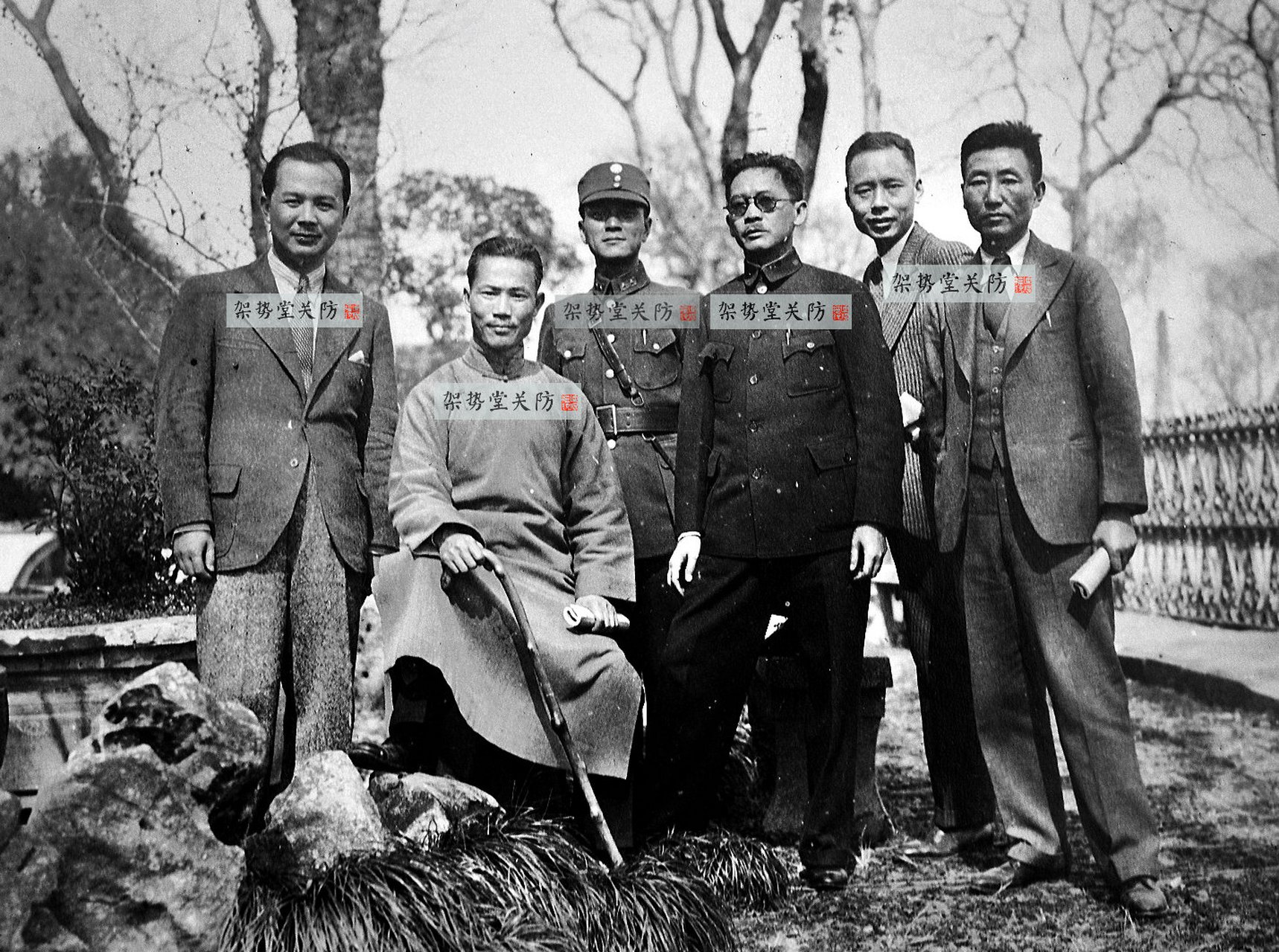 黄琪翔,陈诚,刘和鼎,张发奎,刘斐……最右那个不知道是谁?