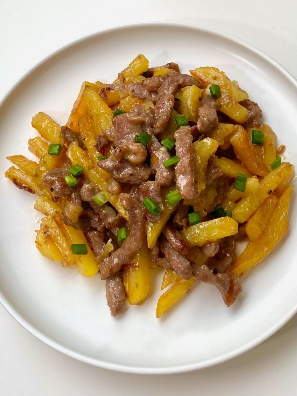 懒ren版ks减脂餐97牛肉炒土豆条～巨好吃7515 今天分享一个懒人