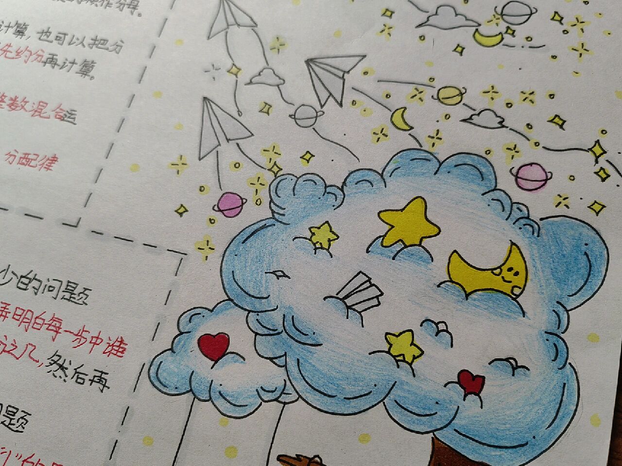 六年级上册第一单元分数乘法手抄报