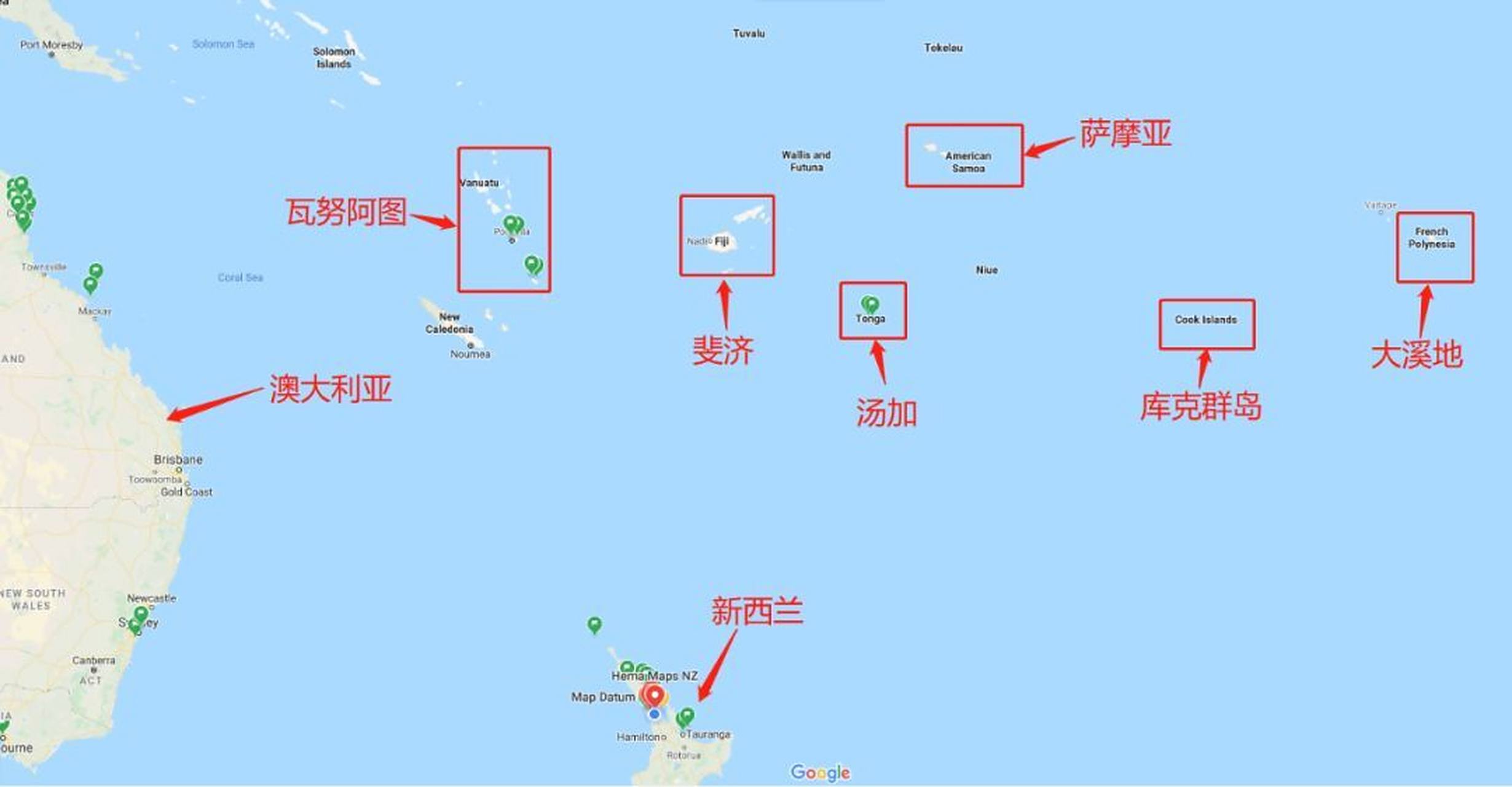 南太平洋岛国怎么选 南太平洋上那么多个岛国,都有什么不同的呢?
