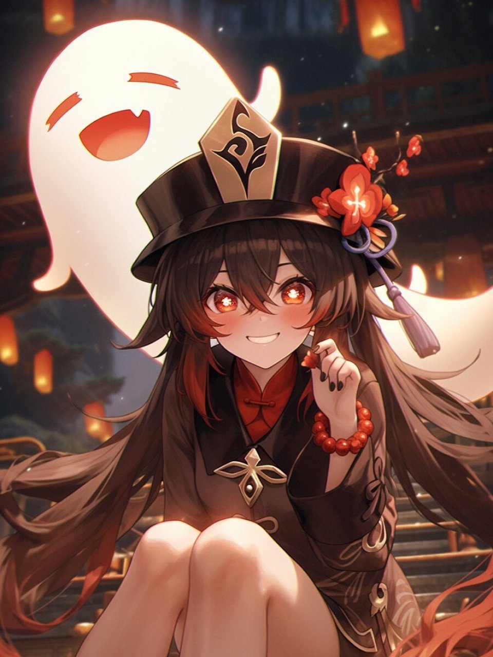 【原神壁纸】胡桃丨雪霁梅香丨part 2 (含完整咒语)左下角进入 	 单看