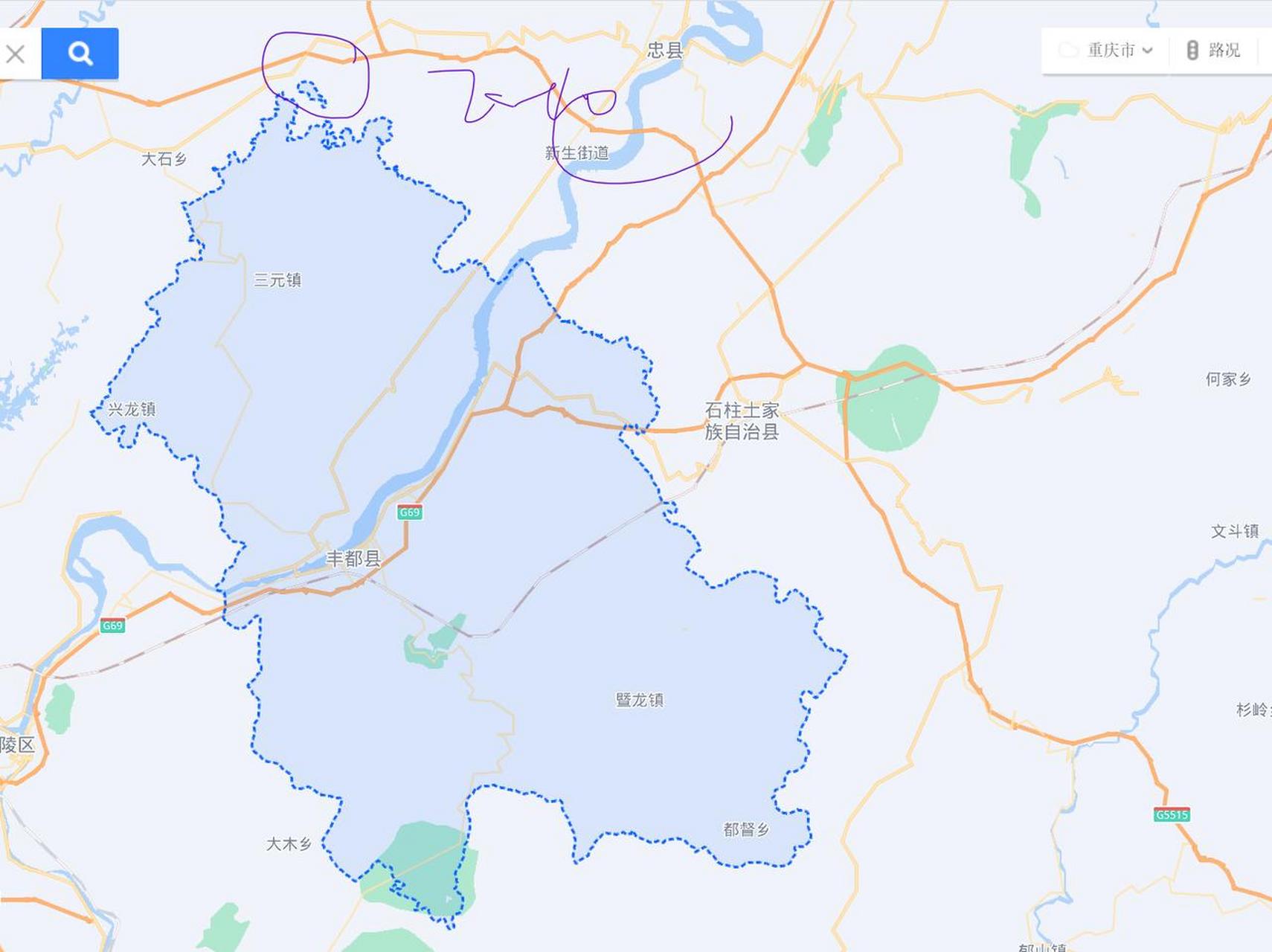 重庆市丰都县有一块飞地飞入忠县,你知道吗?