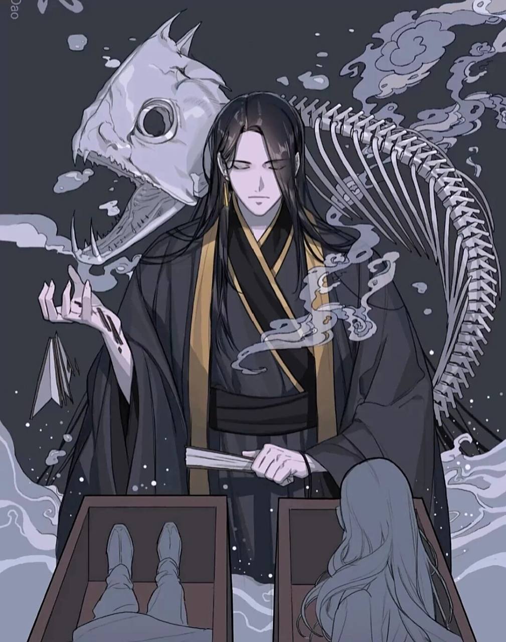 天官赐福——四大鬼王 四大害: 血雨探花——花城 青灯夜游——戚容 