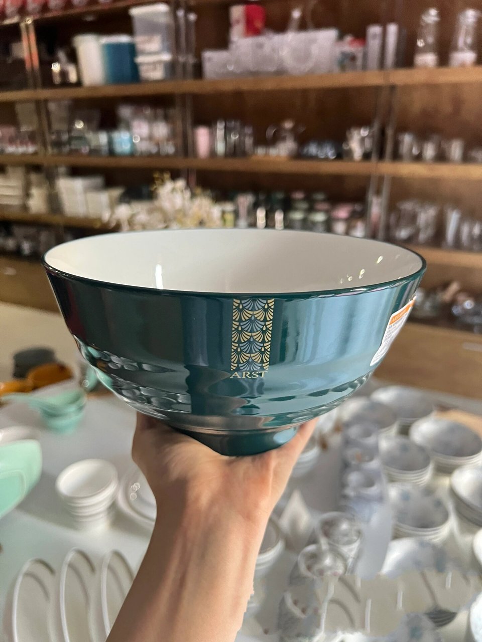 复古绿的雅诚德陶瓷餐碗太高级了👏 正品雅诚德陶瓷善雅浓情系列8寸