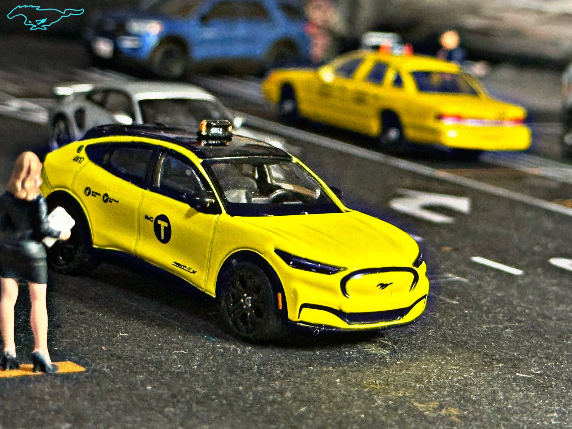 2022福特野马mach-e纽约出租车 黄色的纽约出租车必须是世界上最着名