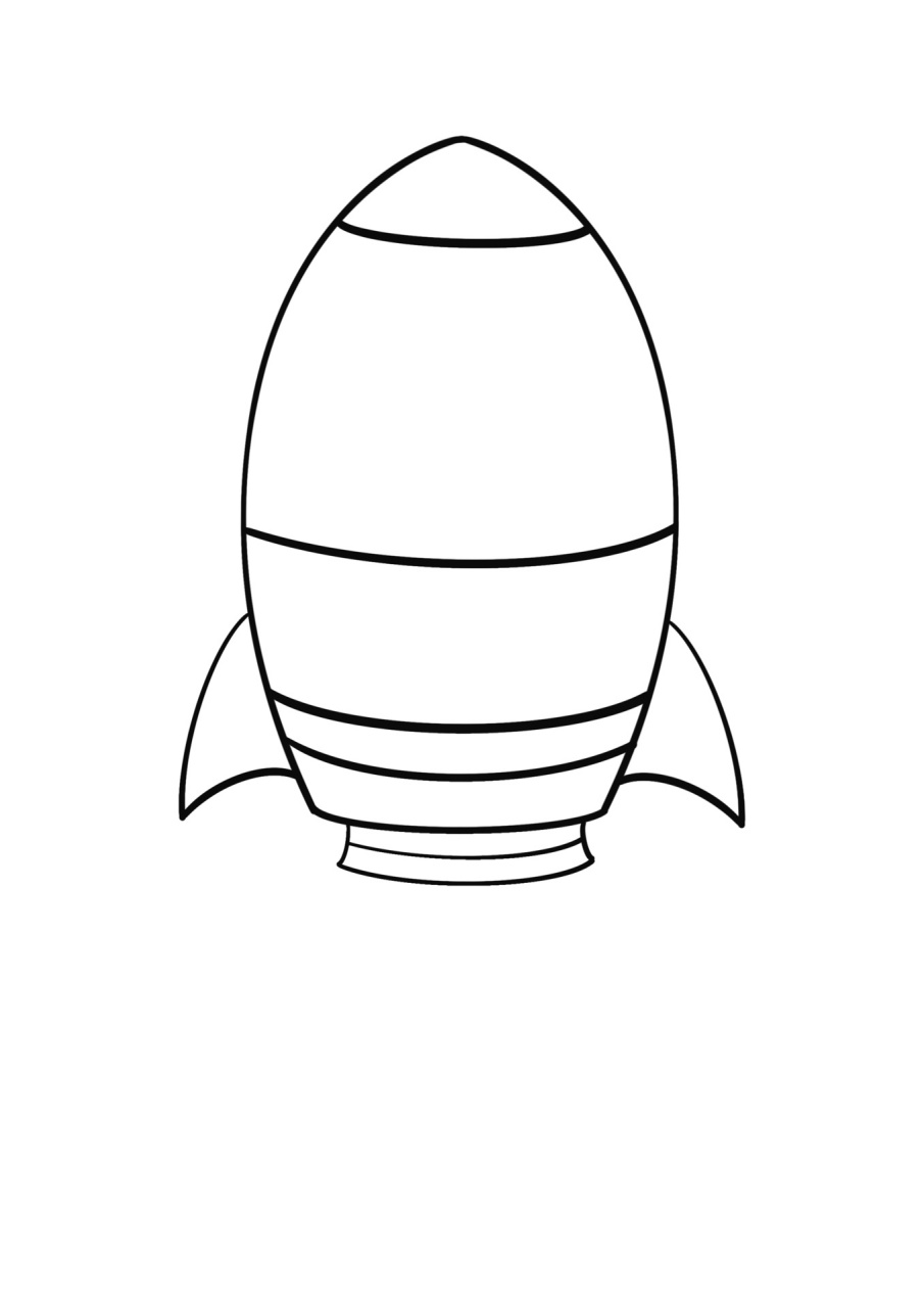简笔画教程分享 火箭