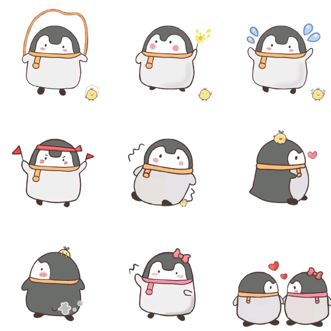 可爱小企鹅表情包头像