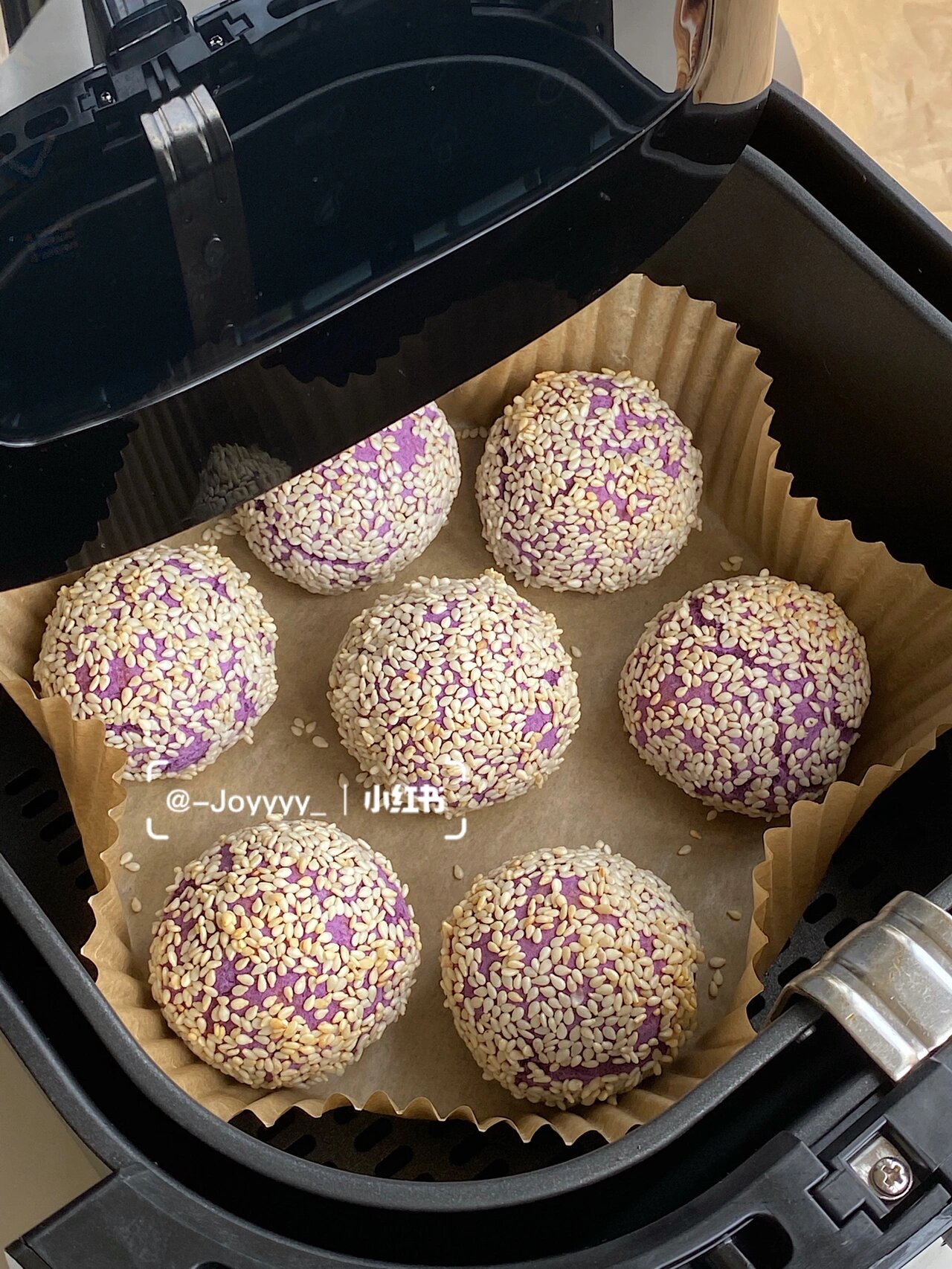 非油炸 | 低脂解馋的爆浆芝士紫薯球94