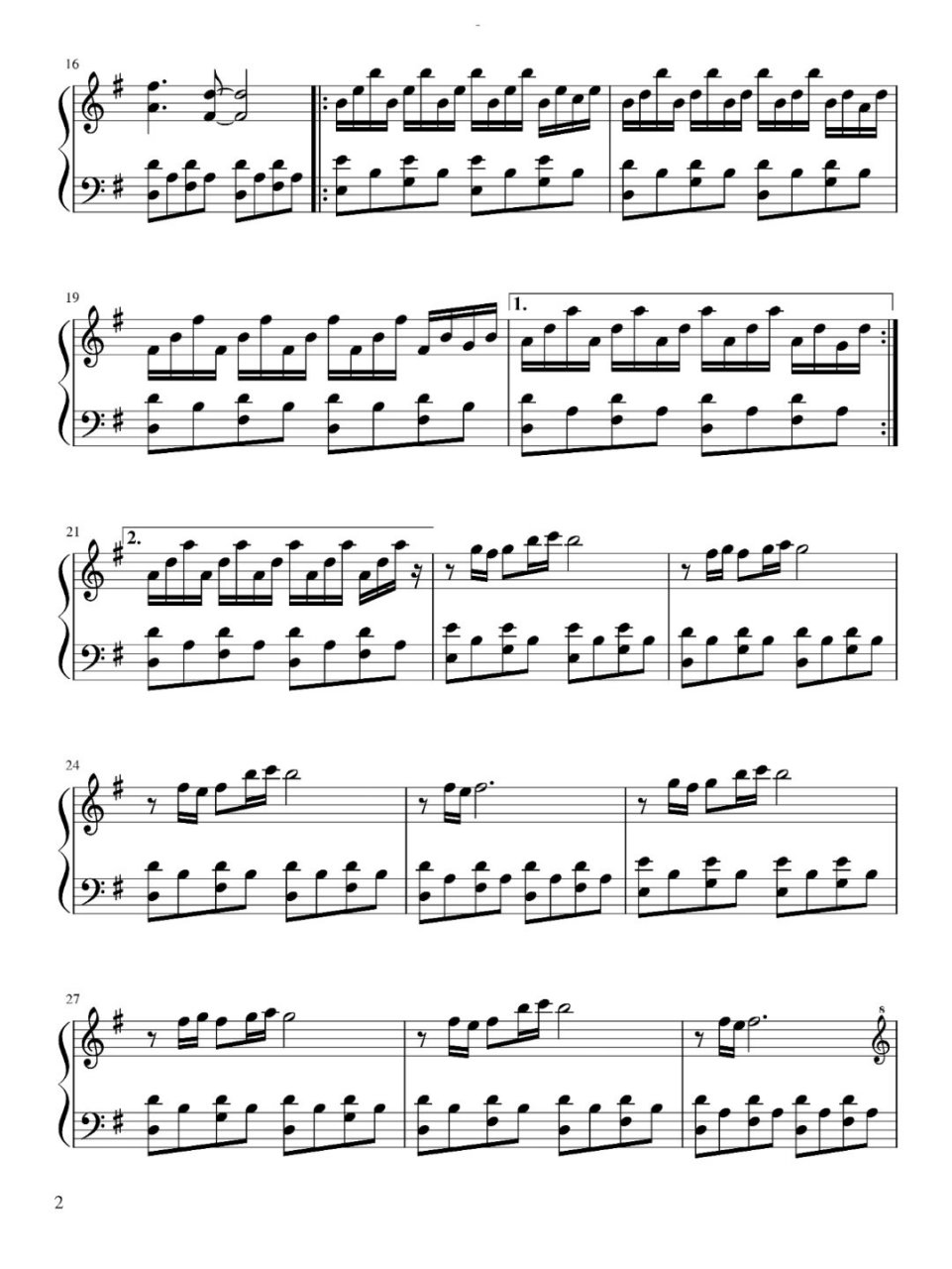 [天使爱美丽]-谱子 音频在上一篇笔记