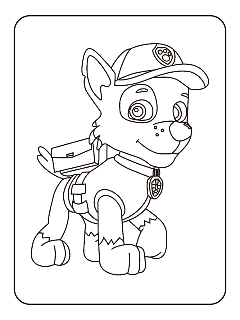 97汪汪队涂色素材 | 宝宝可打印涂色素材 82家里宝宝到了绘画启蒙