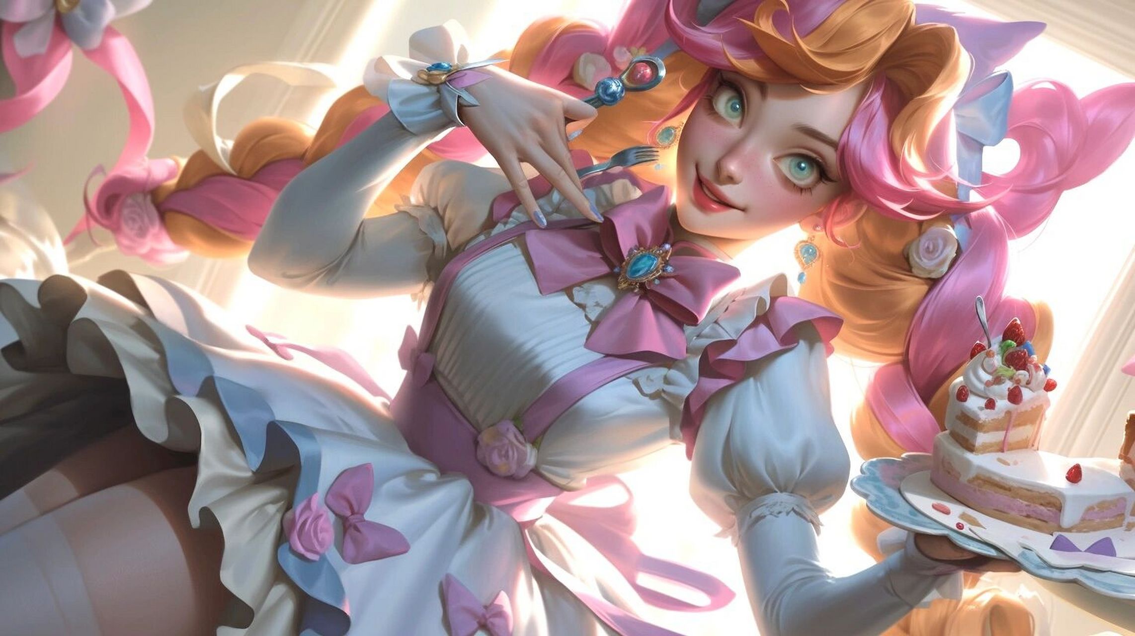 英雄联盟系列22|灵罗娃娃格温 好可爱呀!