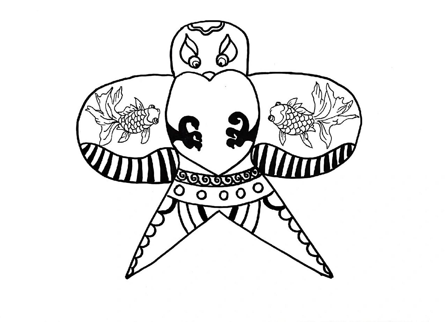 儿童画–纸鸢‖风筝(有课件步骤) 适合6-7岁 适合春天上的课程