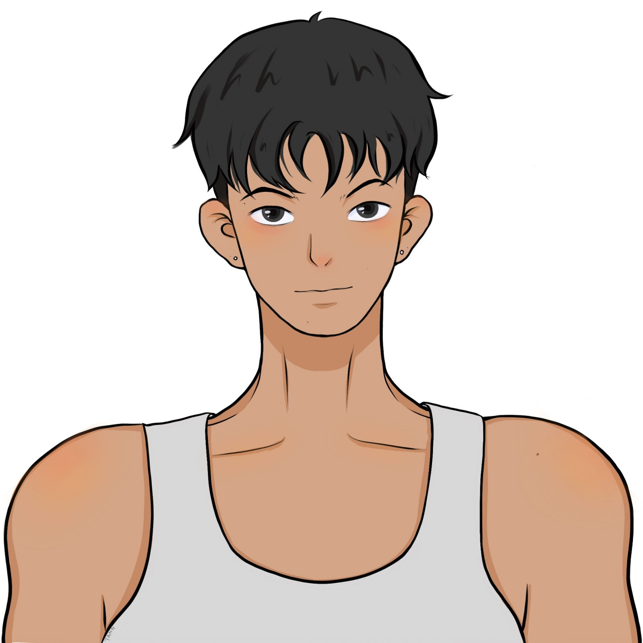 情侣头像|肤色差情侣/黑皮男友 cool