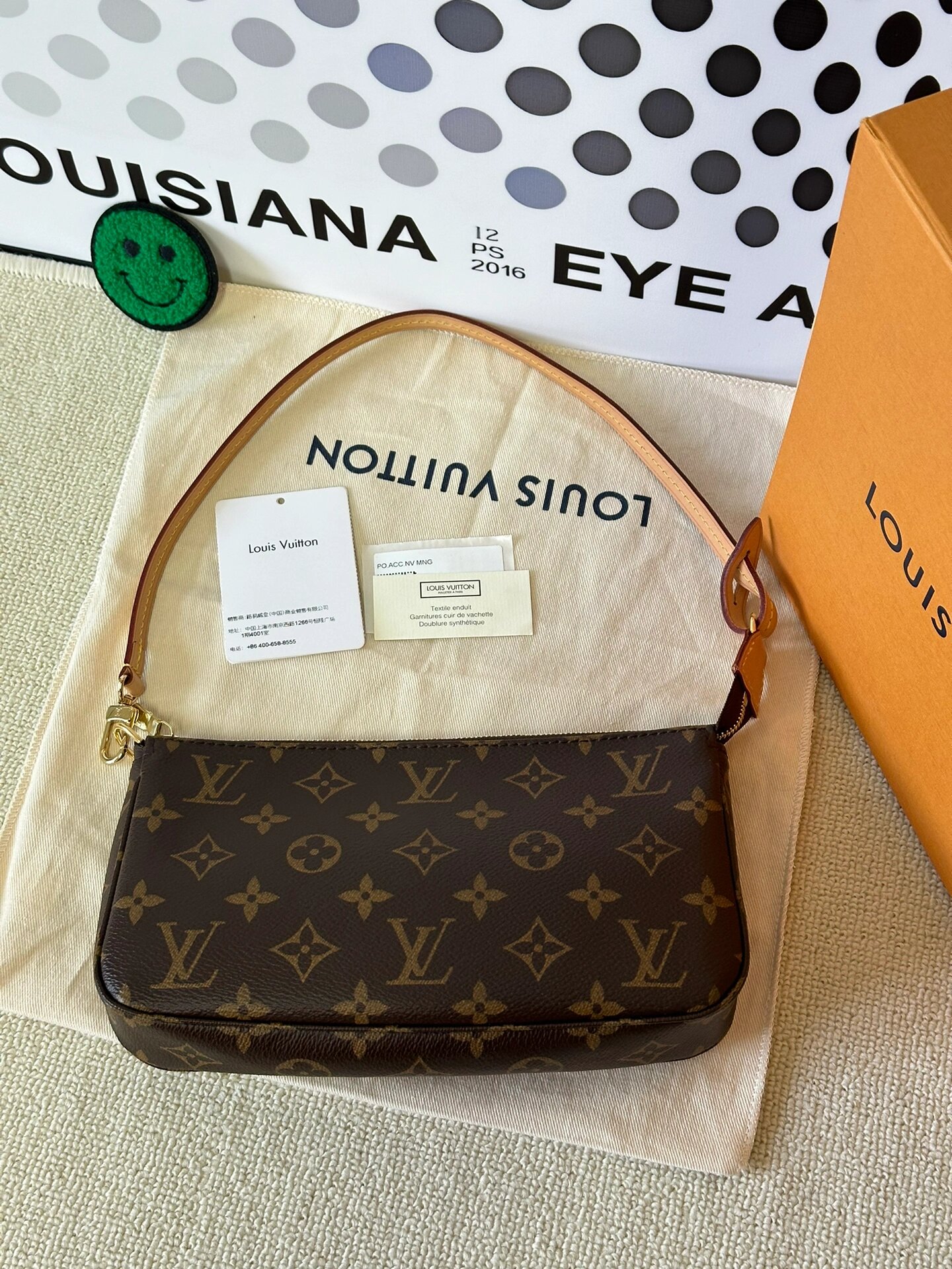 已售出7515lv老花大麻将包