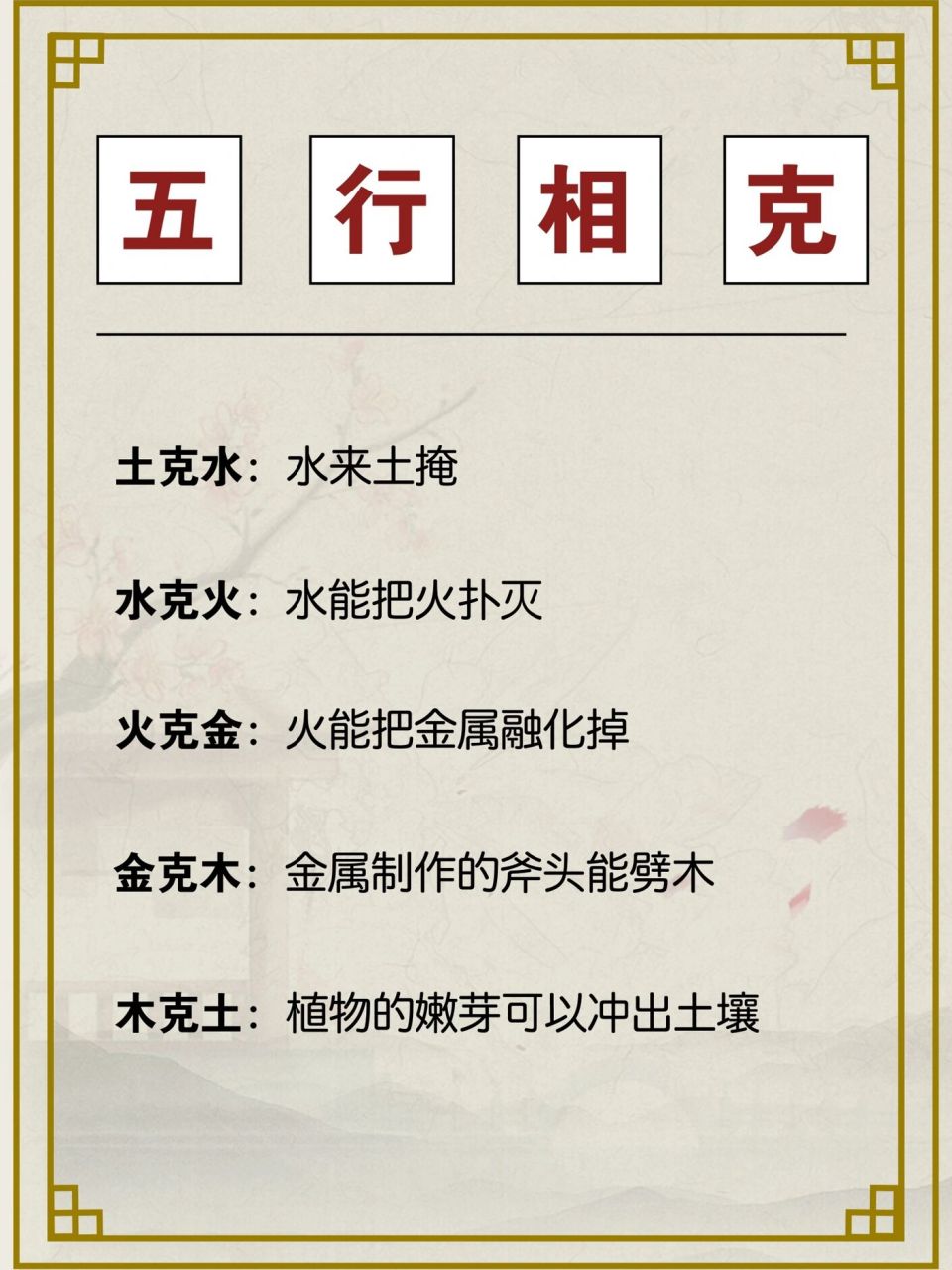 不知山|让你一秒了解五行相生相克的原理90 五行相生相克: 五行的