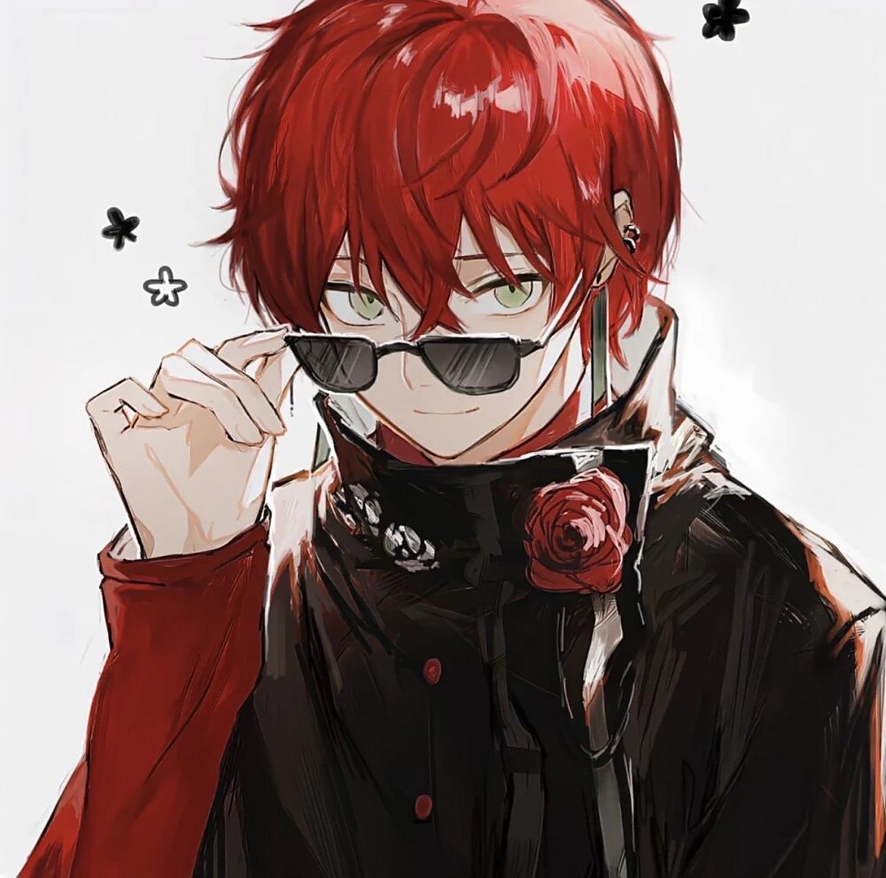 男生红发头像 92眼有星辰大海,心有繁花似锦