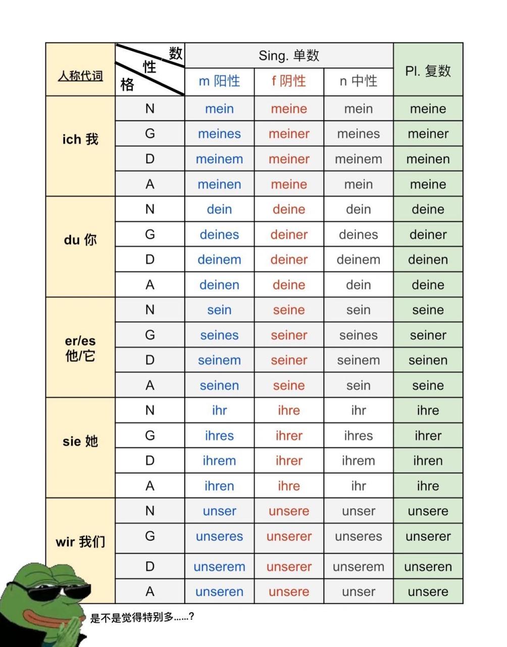 什么是物主代词图片