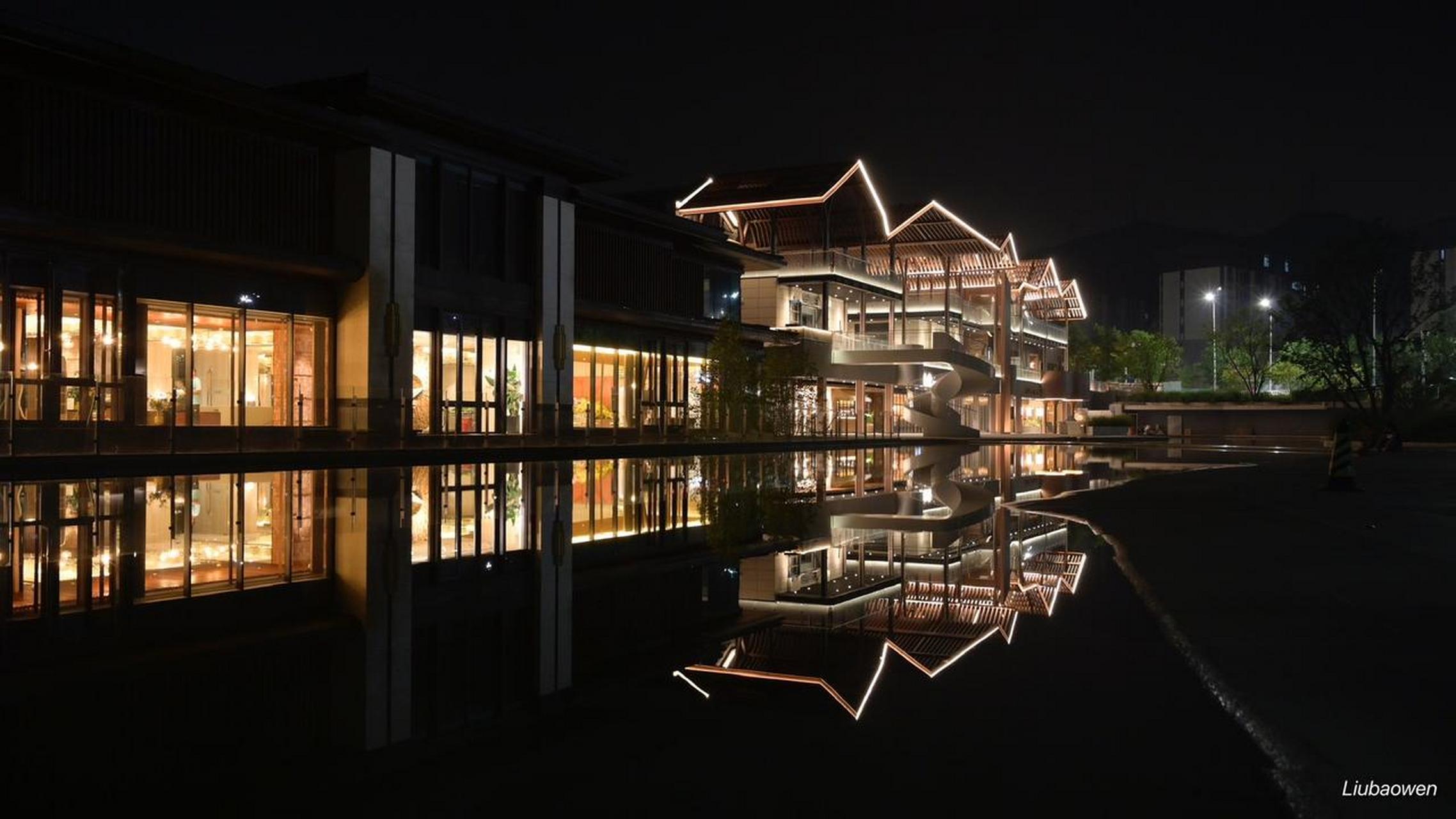 慢闪公园 夜景很美 网红拍照景点 檀谷