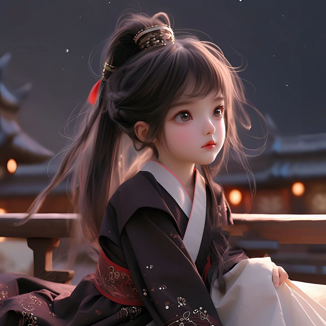 可爱的古装小美女