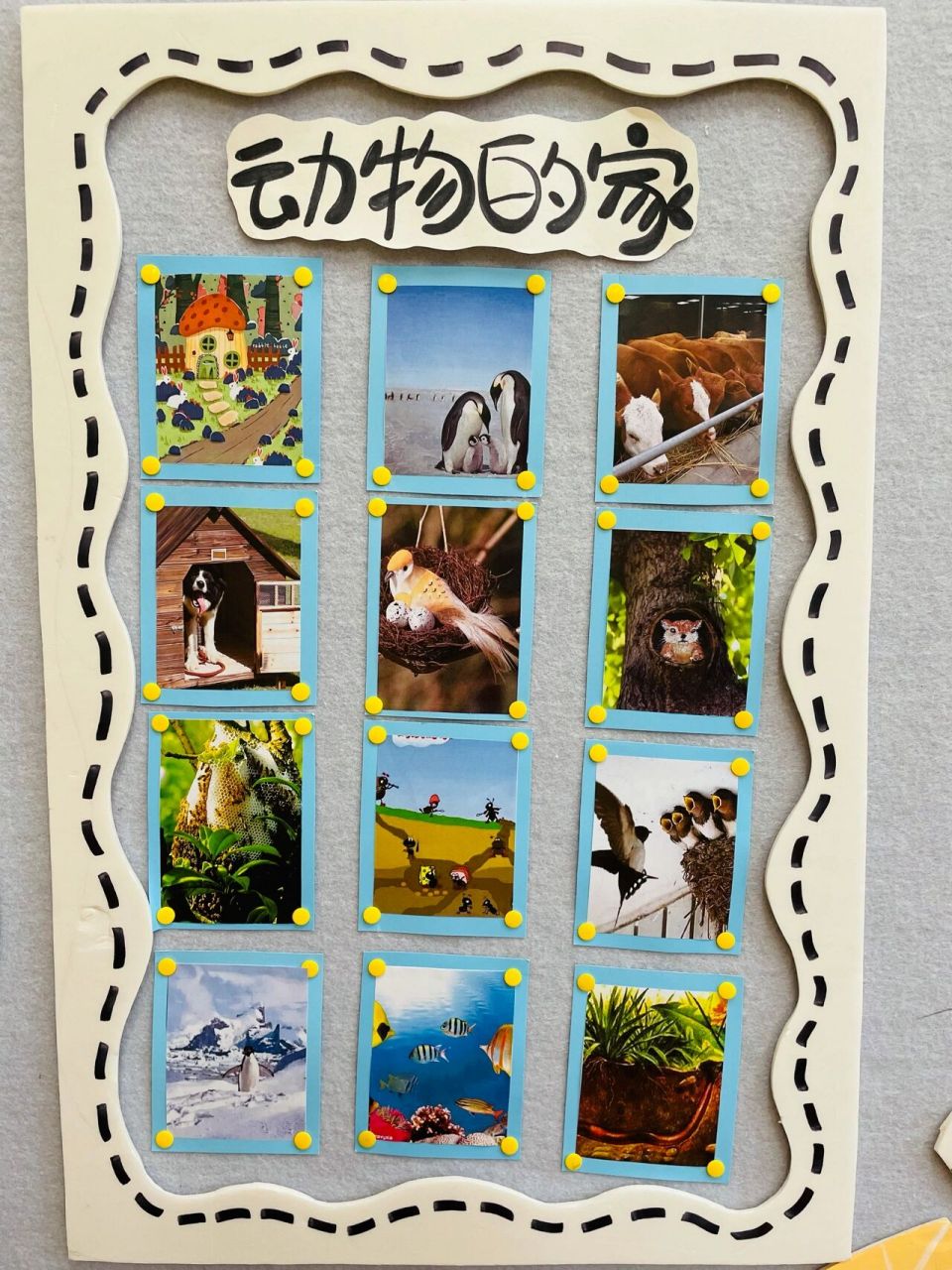 幼儿园小班主题墙《宝贝一家》