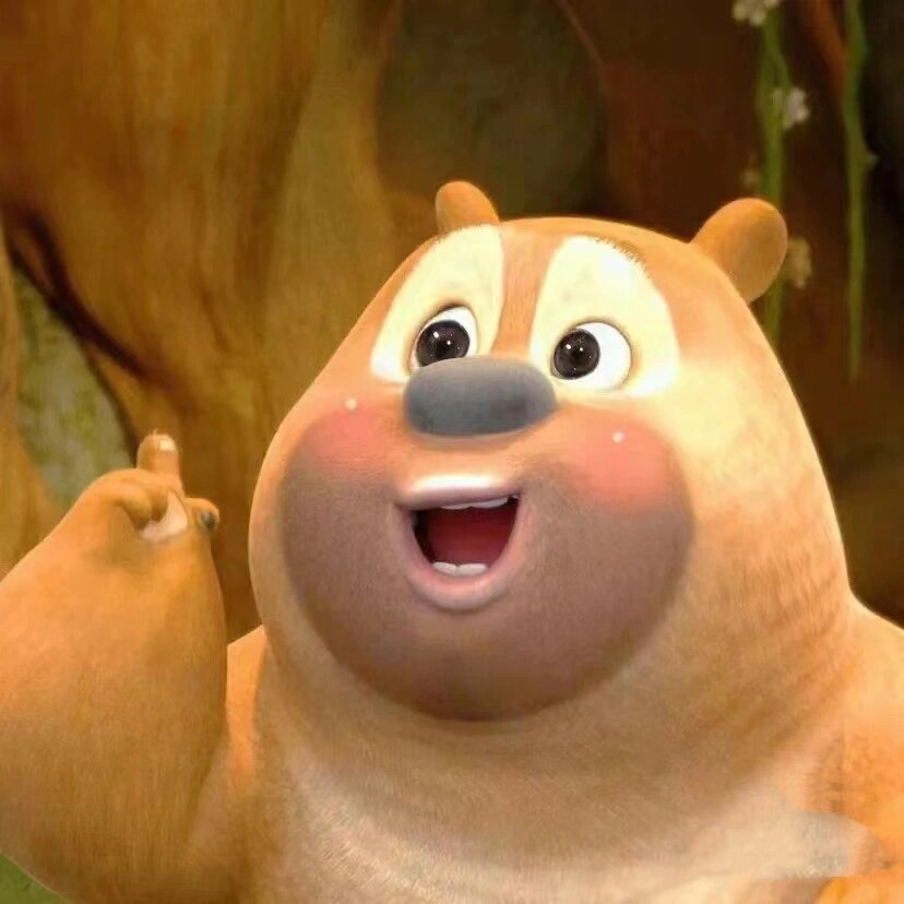 搞笑女专属的熊二表情包头像