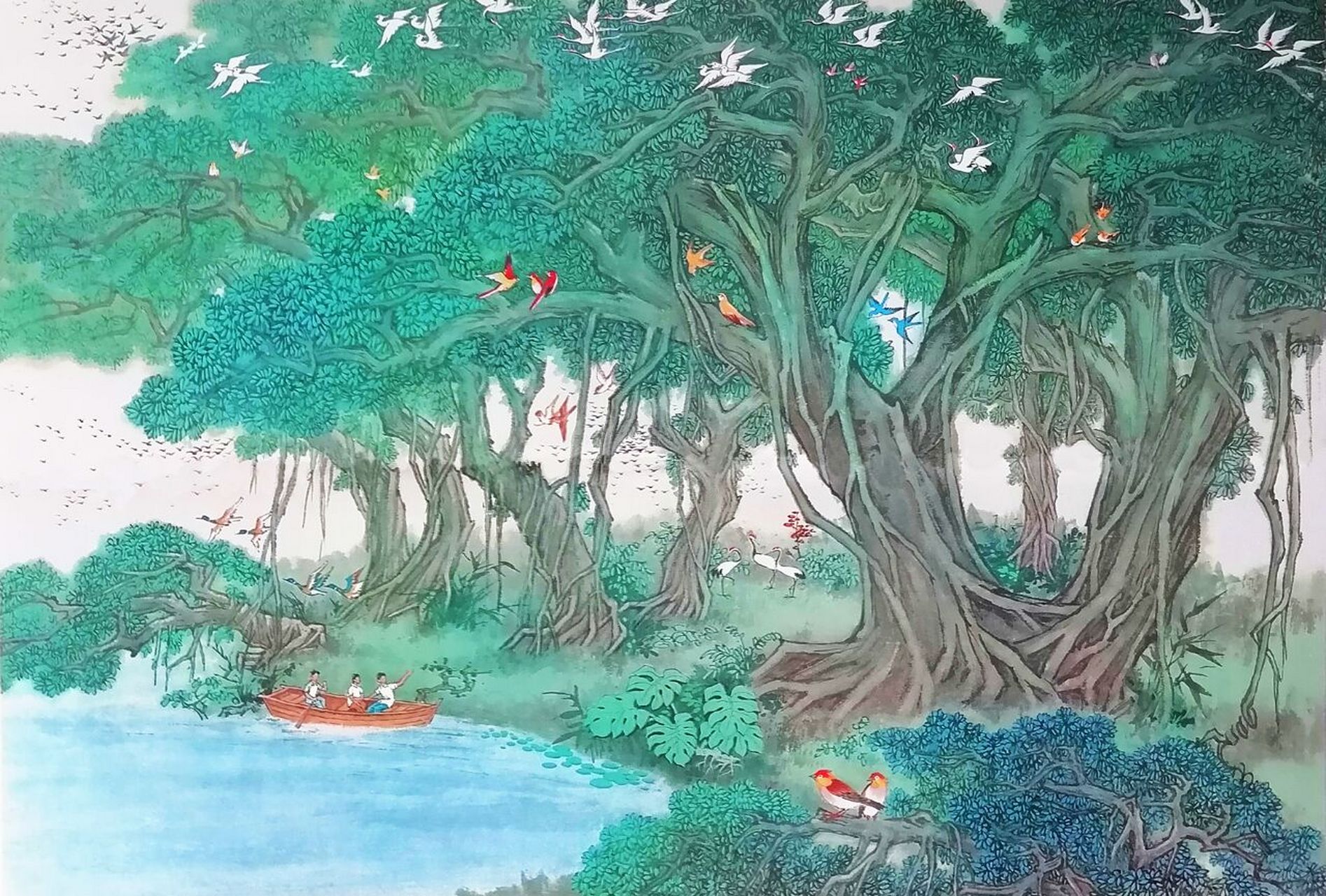 《鸟的天堂》原著 巴金 #老课文#《鸟的天堂》 原著 巴金 插图 刘逸枫