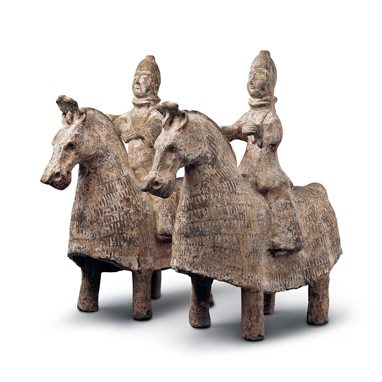 历史的图话   #王权富贵#   南北朝·北朝·北魏  骑马武士陶俑  高38