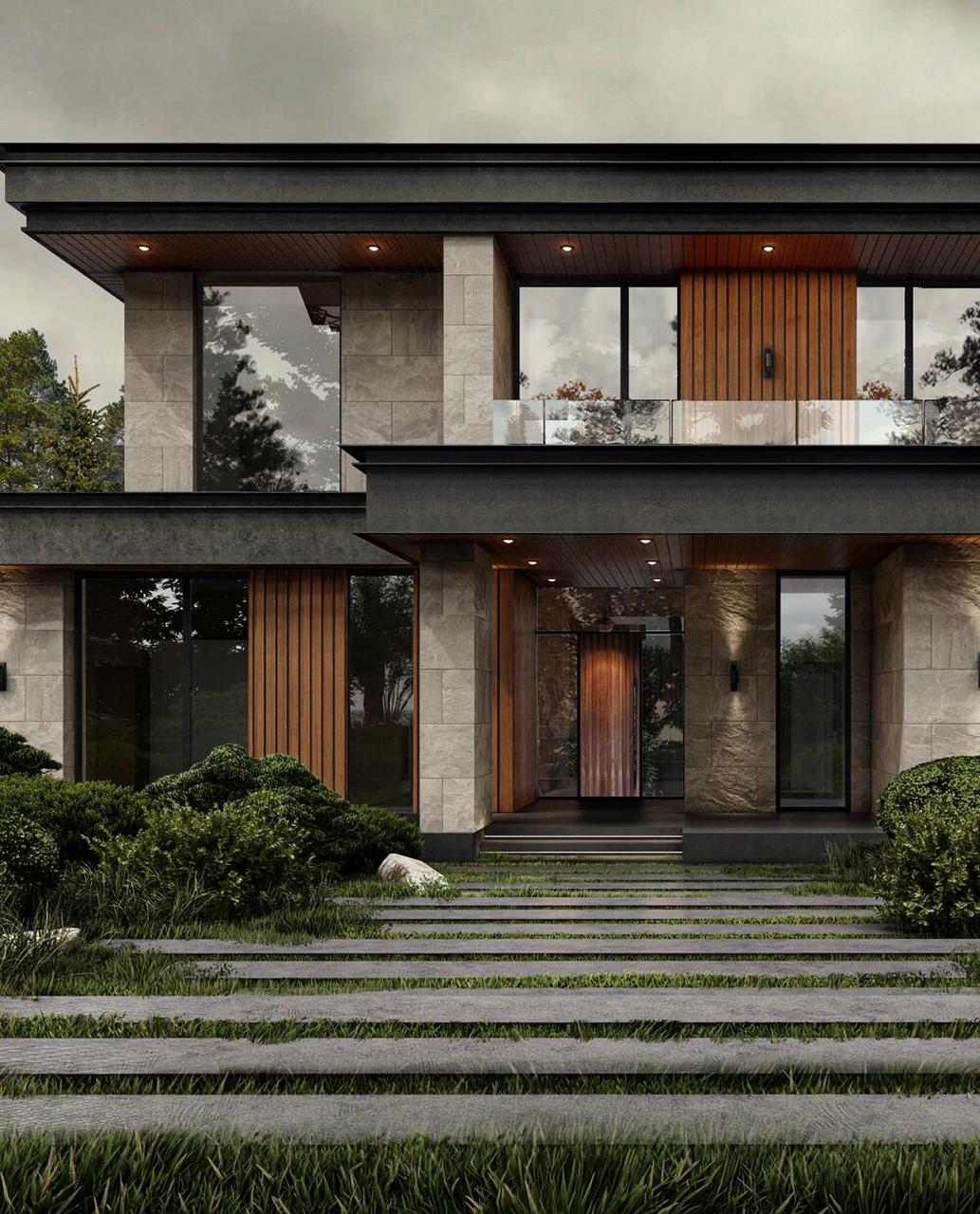 "宅以门户为冠带" 现代别墅门头的典范 *9292别墅大门,入必由之