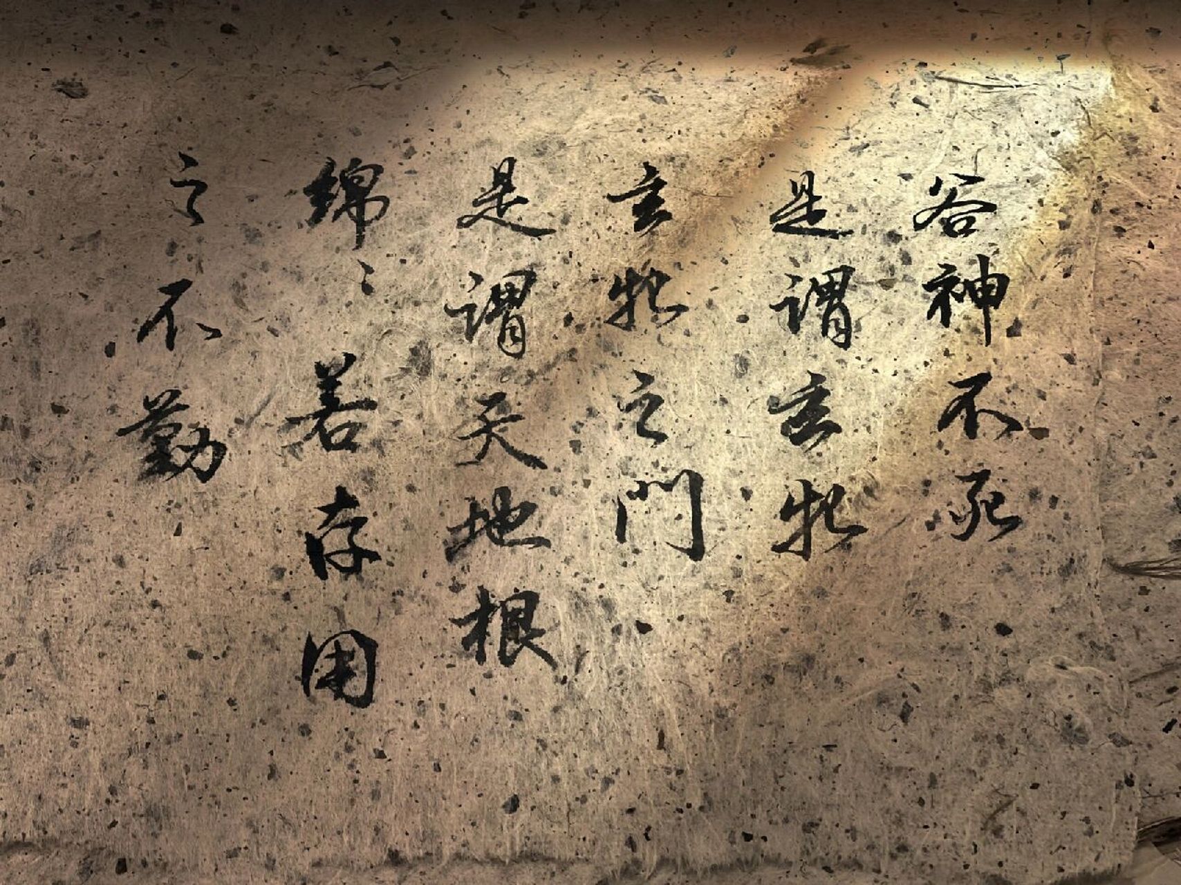 用之不勤 谷神不死是谓玄牝 玄牝之门是谓天地根 绵绵若存用之不勤