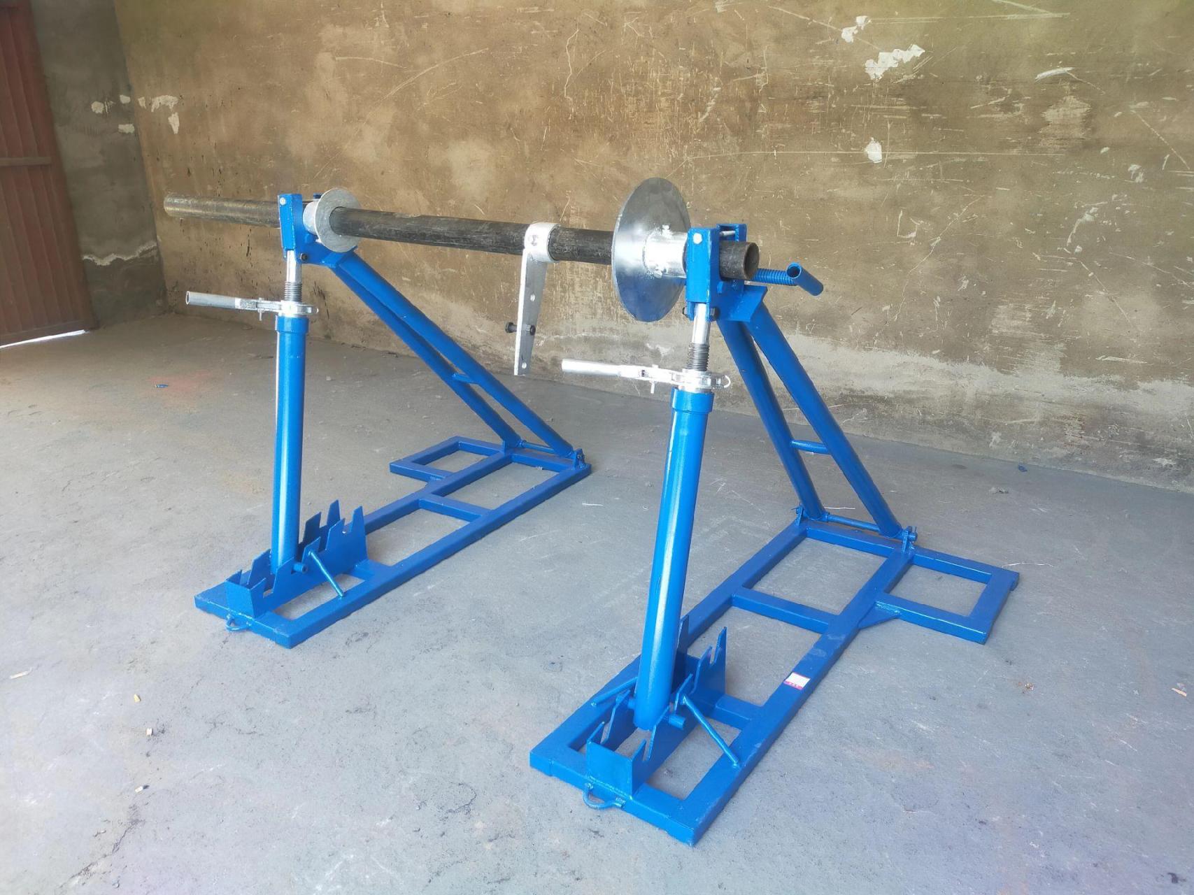 带刹车电缆放线架 带制动导线放线支架.