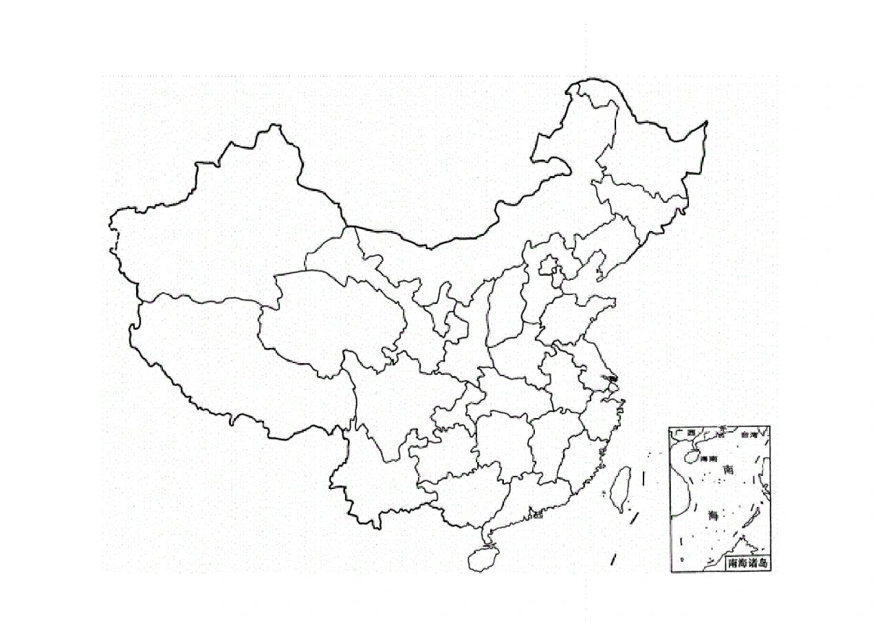 中国行政区域划分图