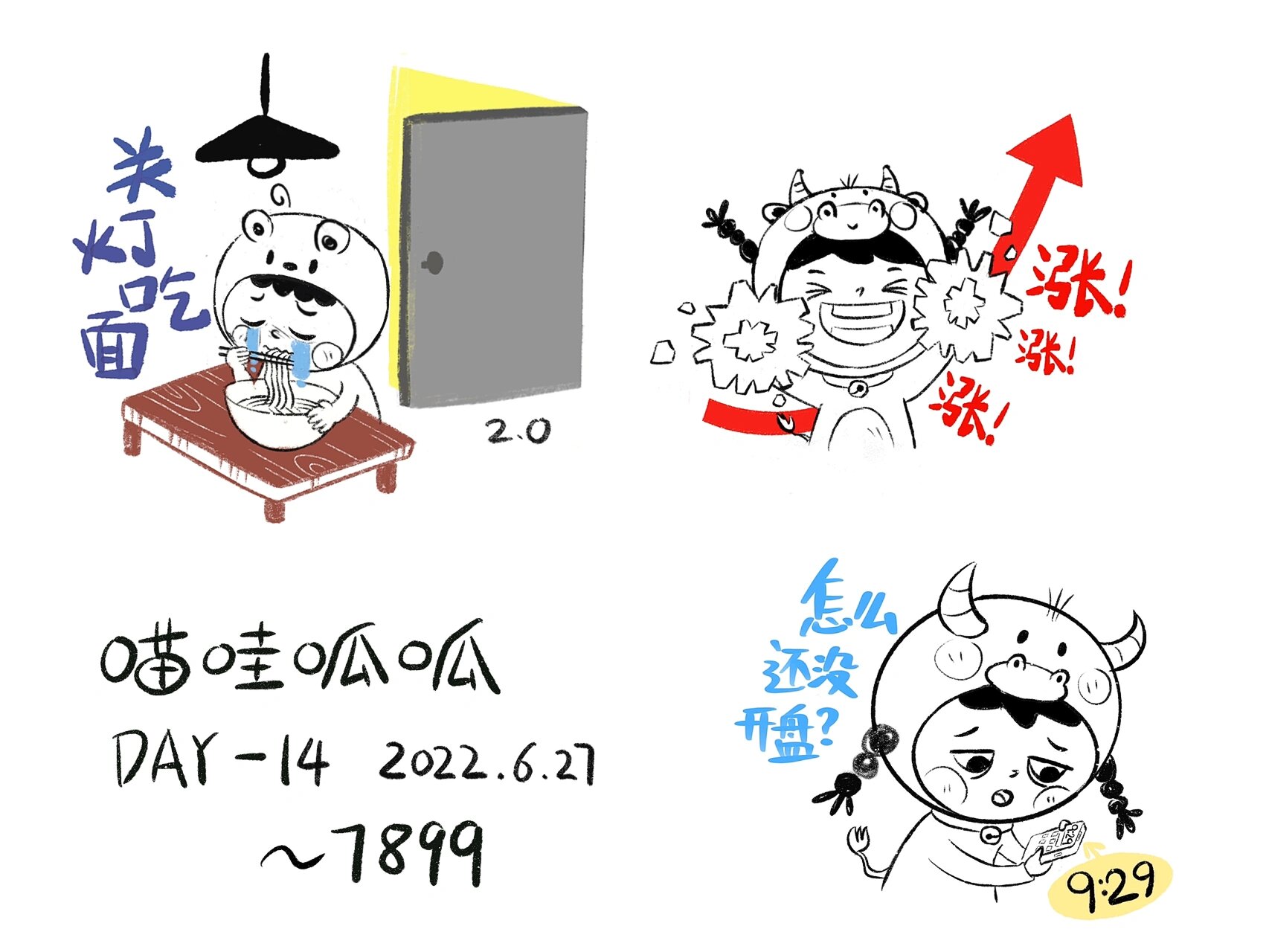 股票表情包14/30  ,7899