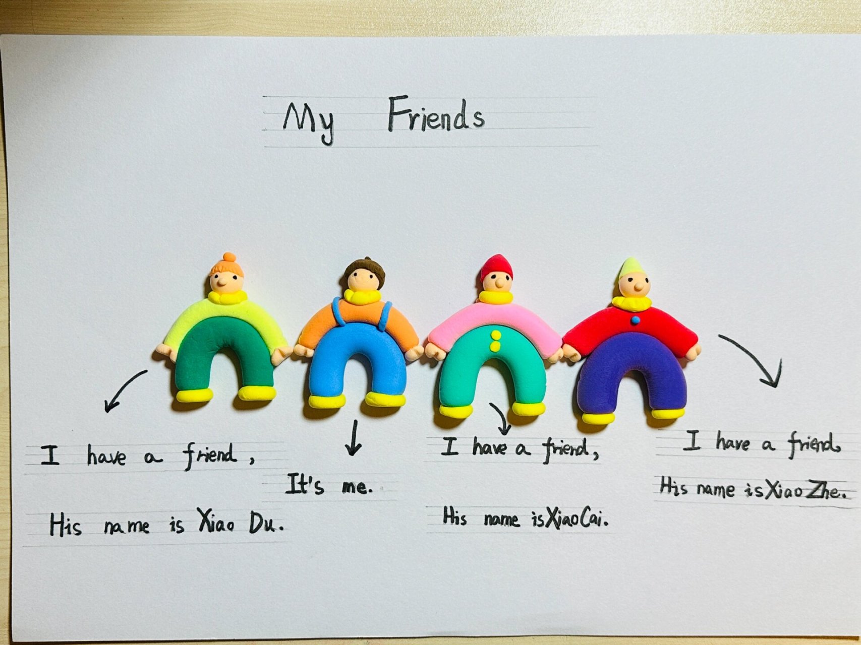 二年级英语小报- my friend 介绍朋友的英语小报