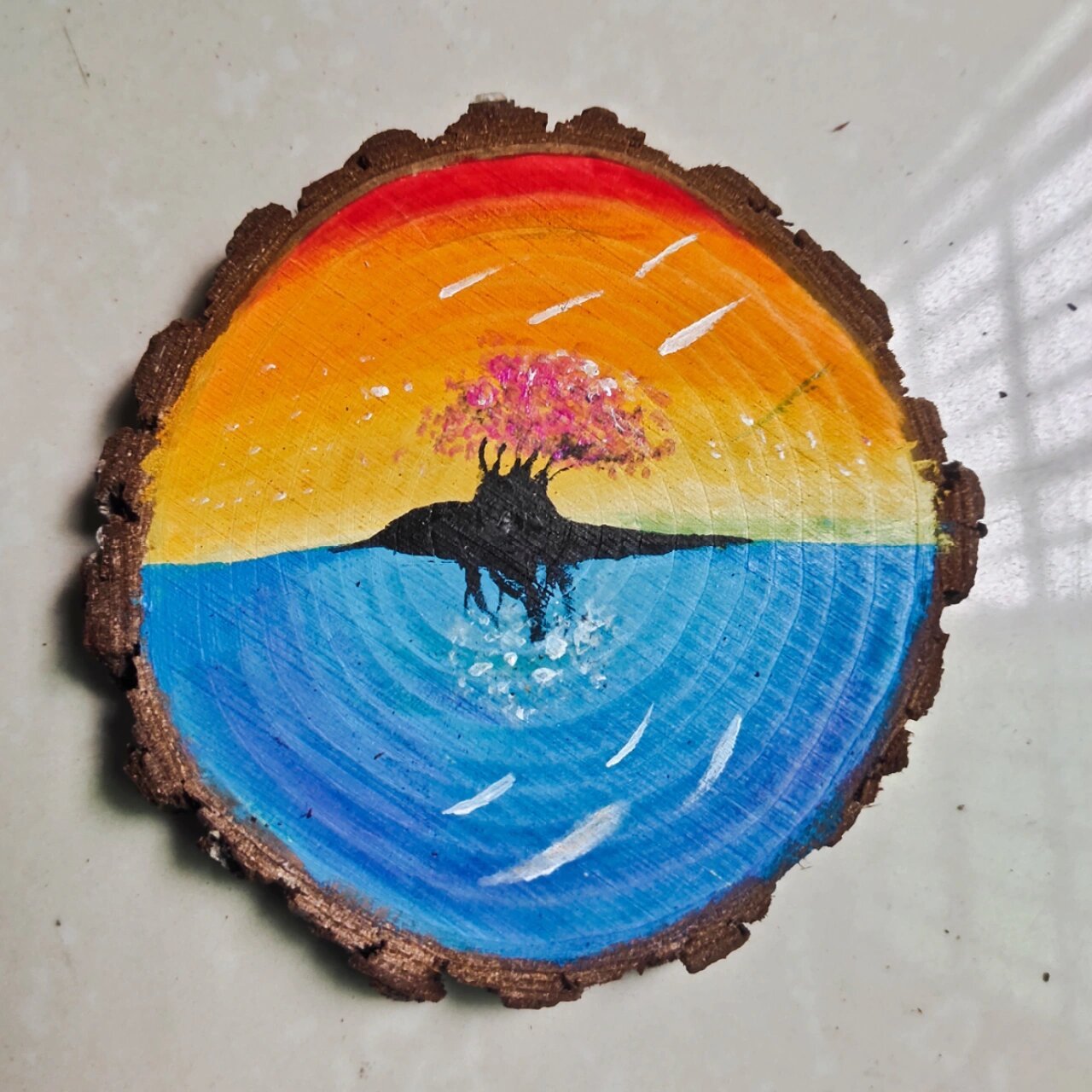 手绘木头画‖风景系列