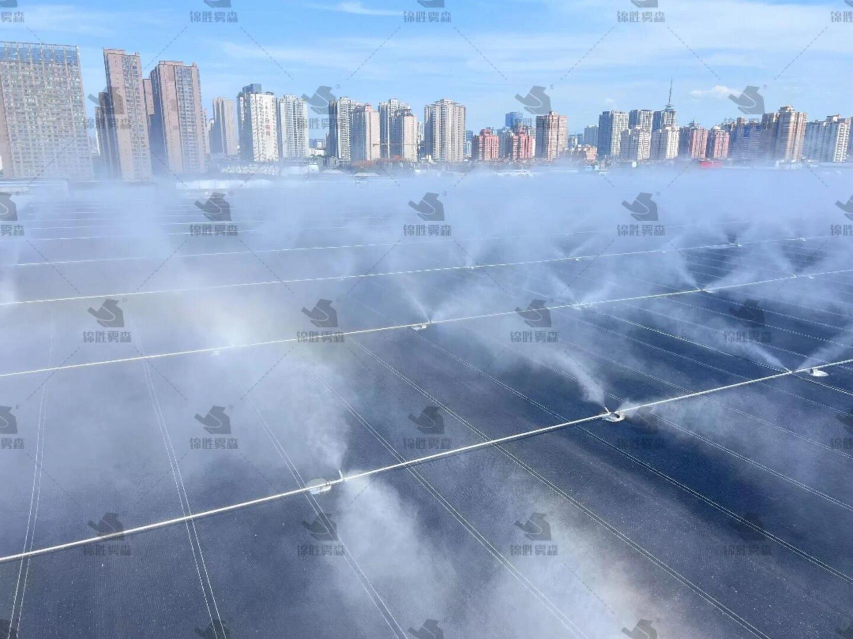 南昌屋顶喷雾降温# #江西喷雾机# #抚州雾森设备