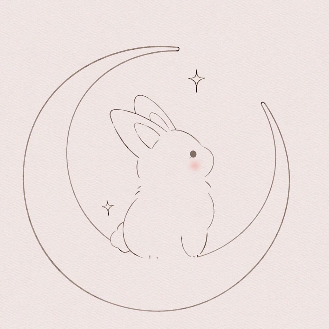 兔子简笔画:小兔子的中秋愿望会是什么呢?