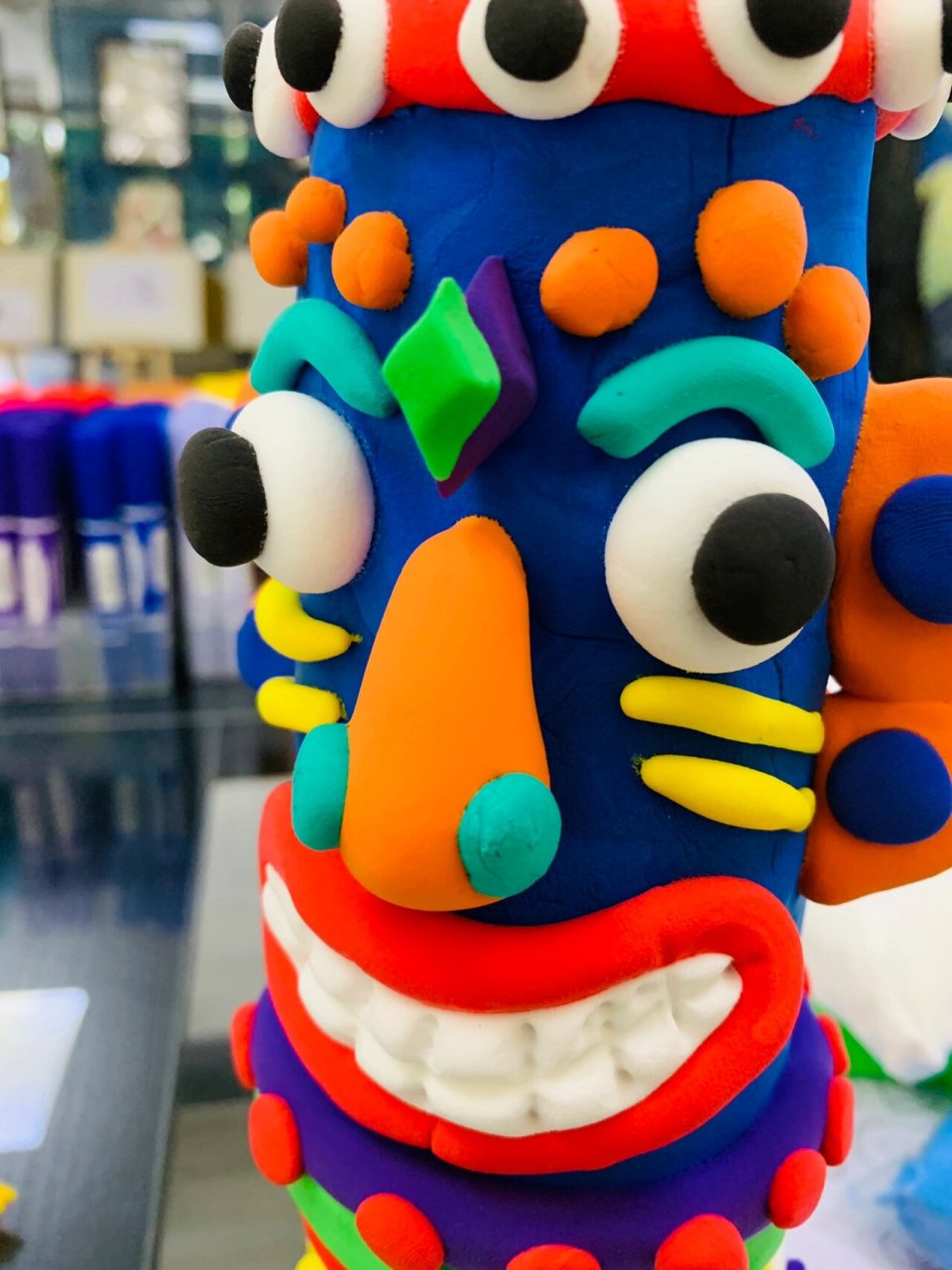 创意手工黏土 图腾柱95 分享一个有趣的创意手工黏土作品