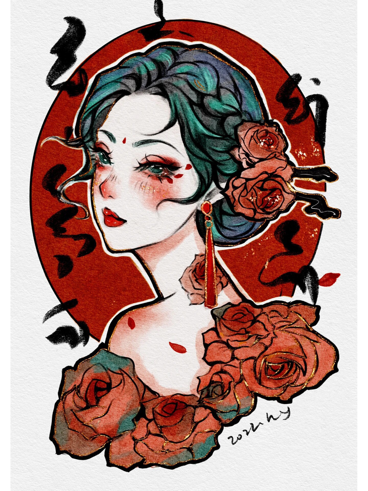 花朵拟人系列创作中…有你爱的那朵吗?